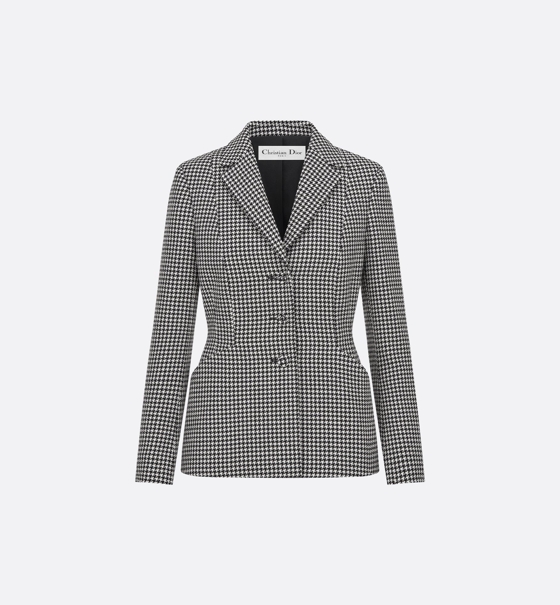 DIOR | オフショルダー ジャケット ダブルブレスト ウール & シルク DIOR | オフショルダー ジャケット ダブルブレスト ウール & シルク