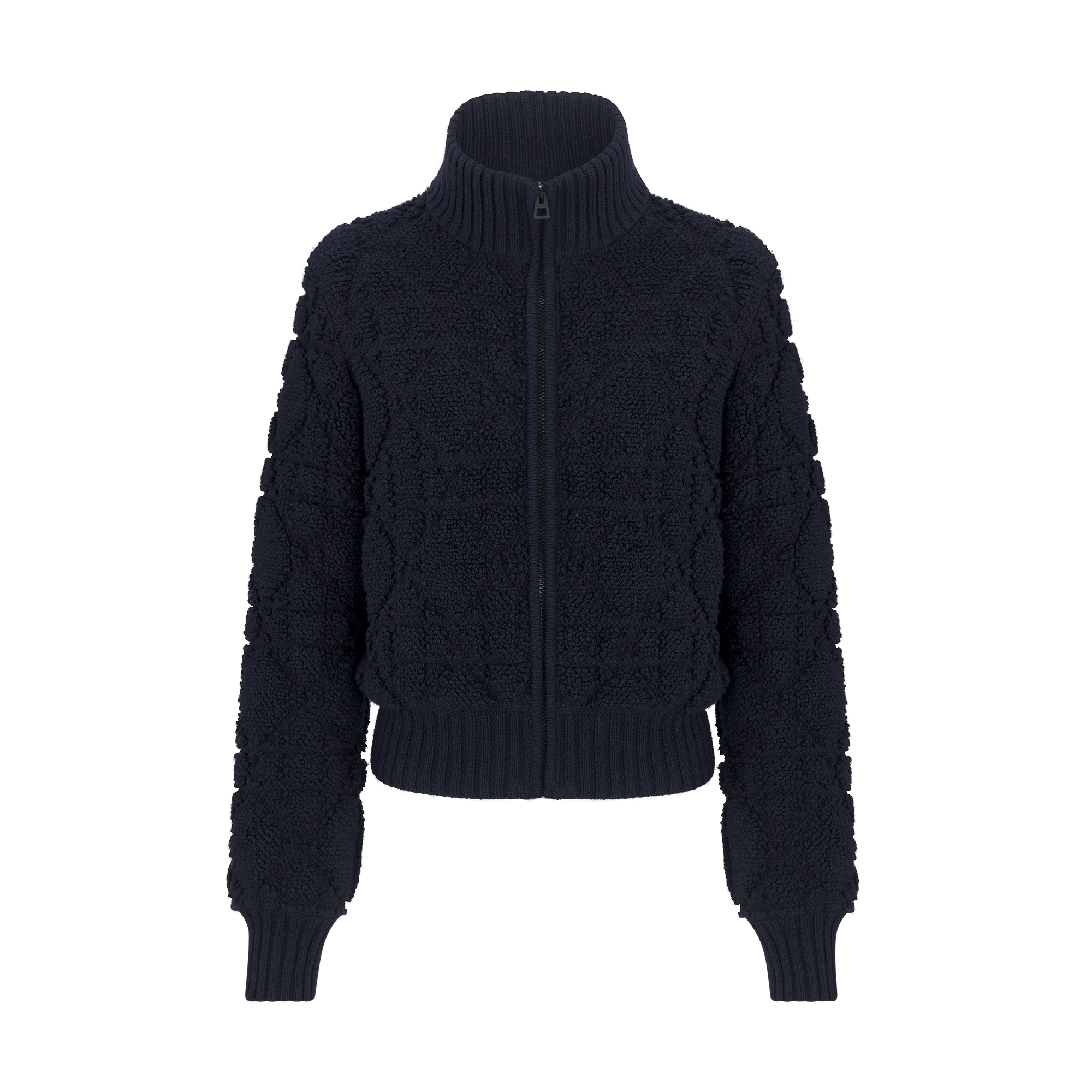  Navy Blue Wool- and Cashmere-Blend Knit