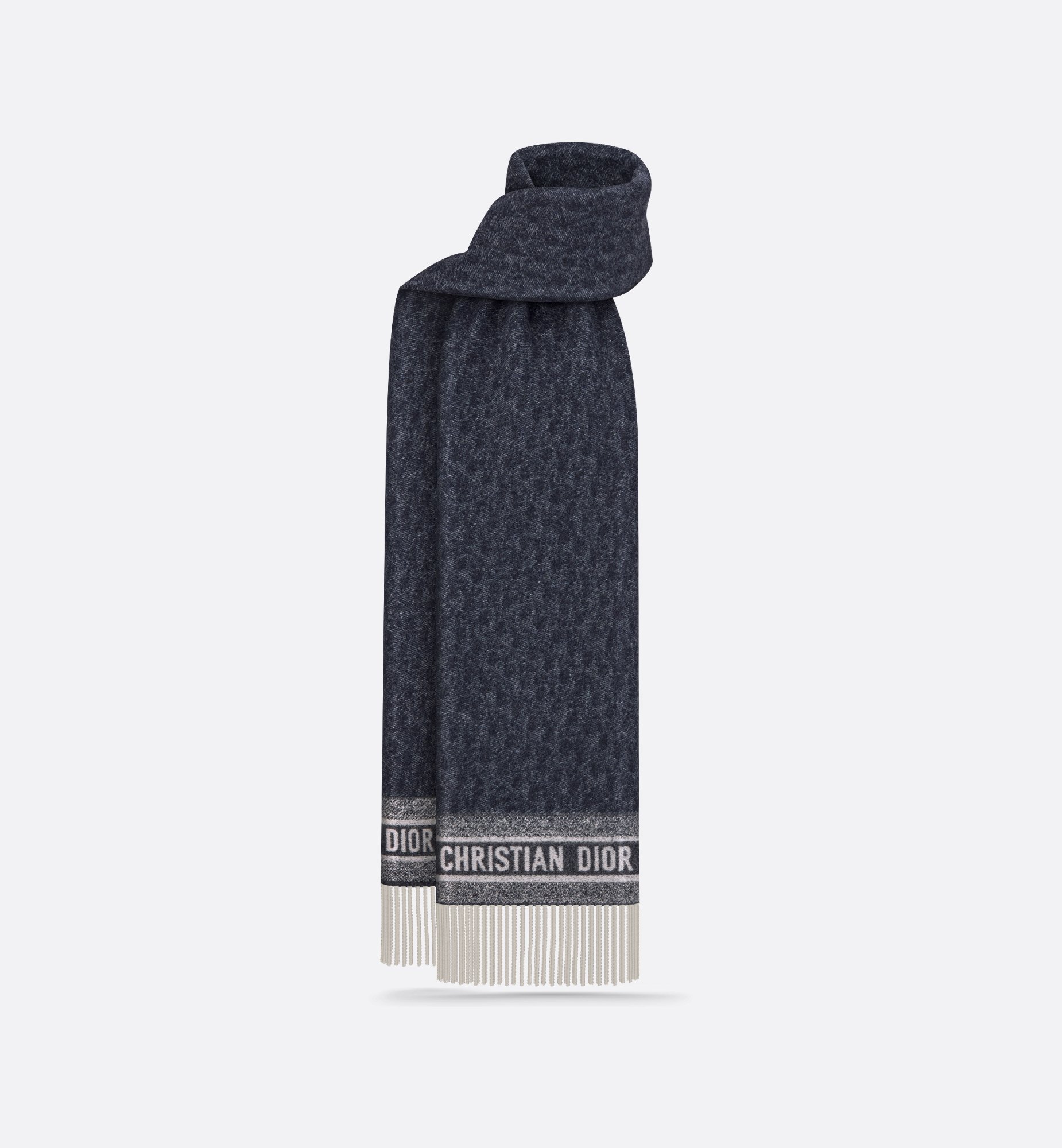 Christian Dior】クリスチャンディオール マフラー カシミヤ混 Christian Dior】クリスチャンディオール マフラー カシミヤ混