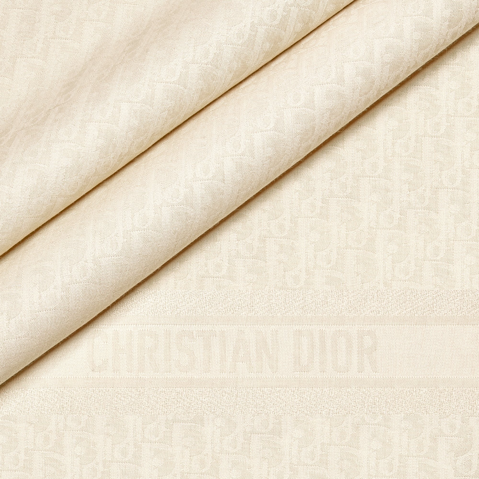 Châle Dior Oblique Laine, soie et cachemire blancs E09