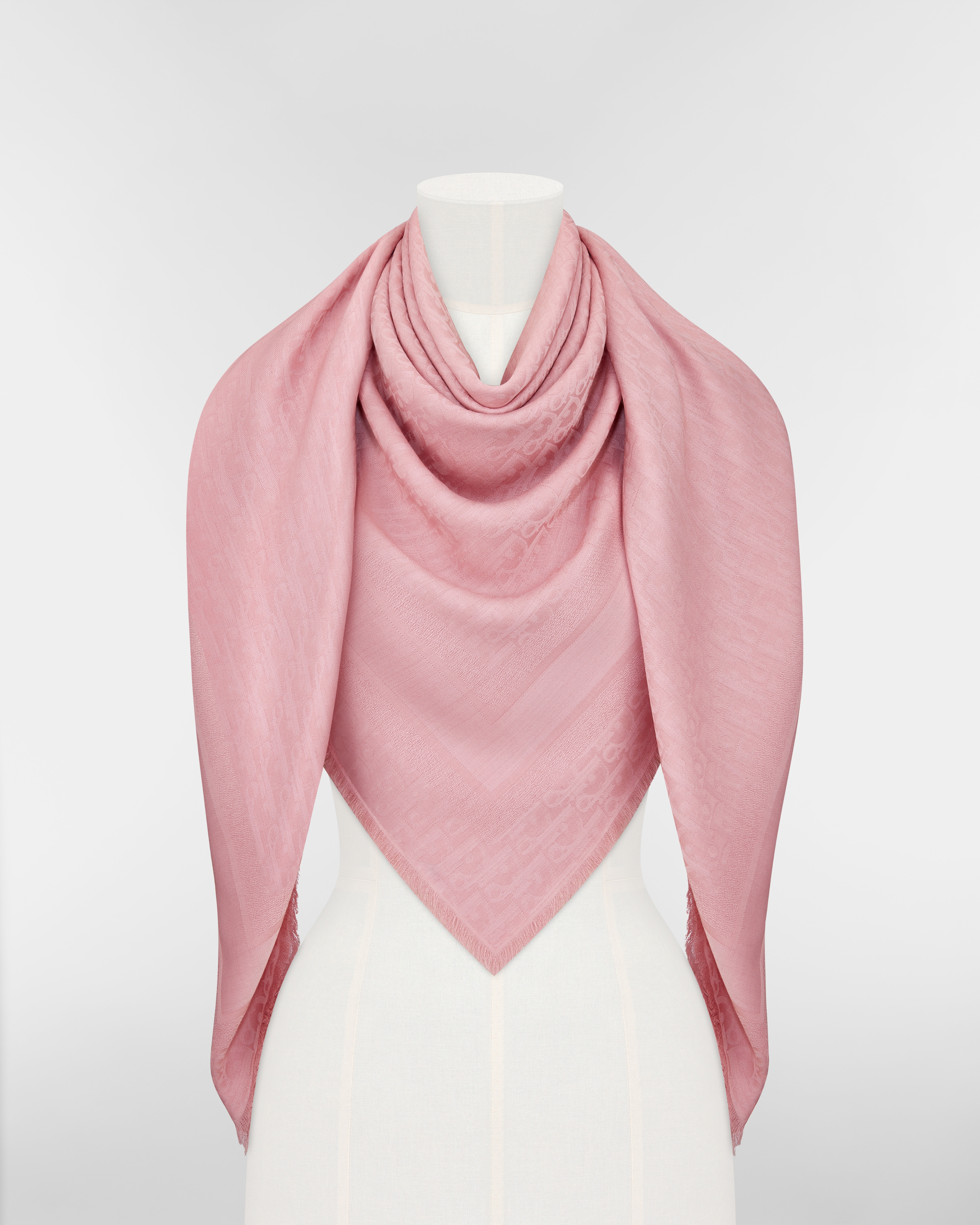 Dior Oblique Shawl Pink Wool, Silk and Cashmere E10
