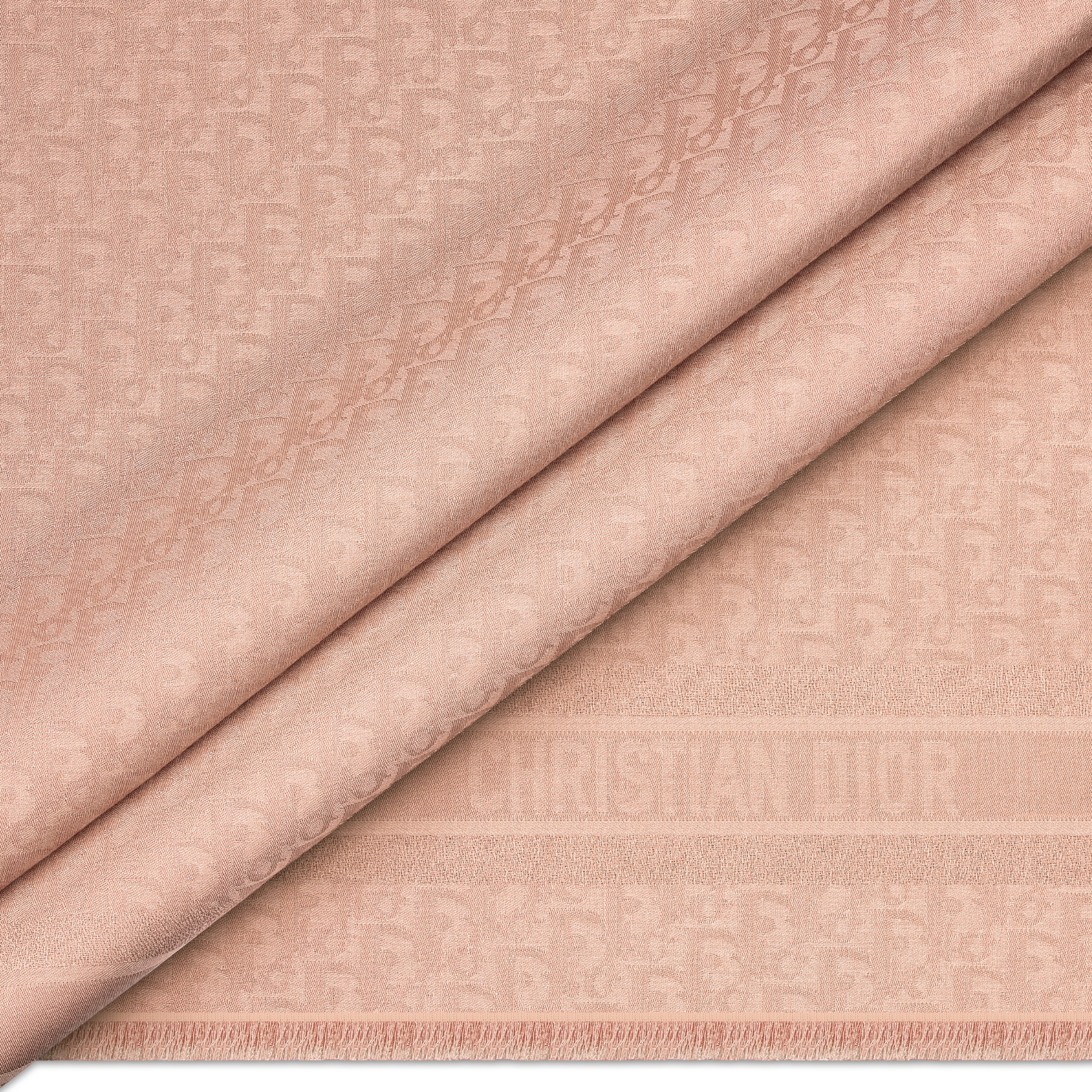 Dior Oblique Shawl Rose des Vents Wool, Silk and Cashmere E09