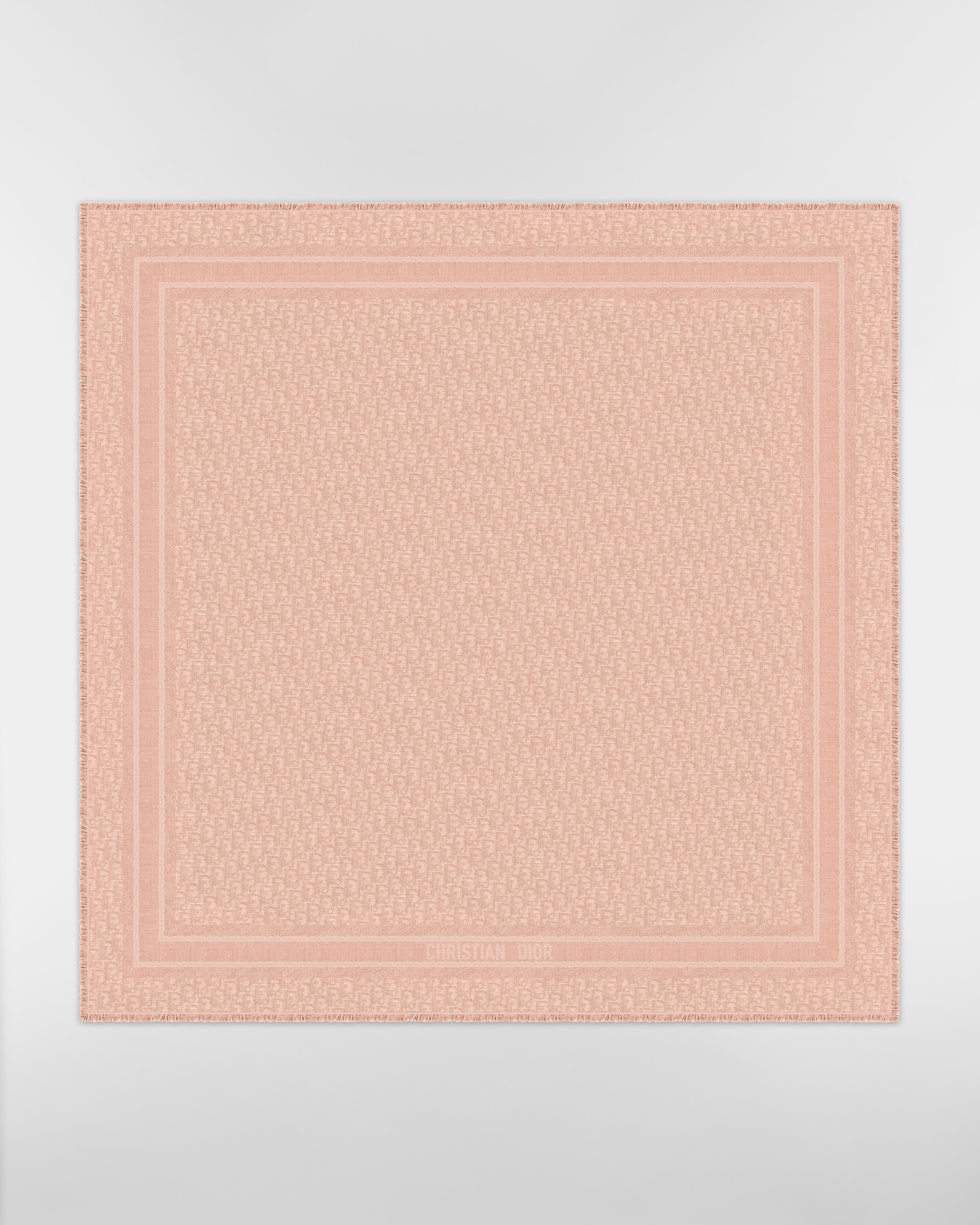 Dior Oblique Shawl Rose des Vents Wool, Silk and Cashmere E01