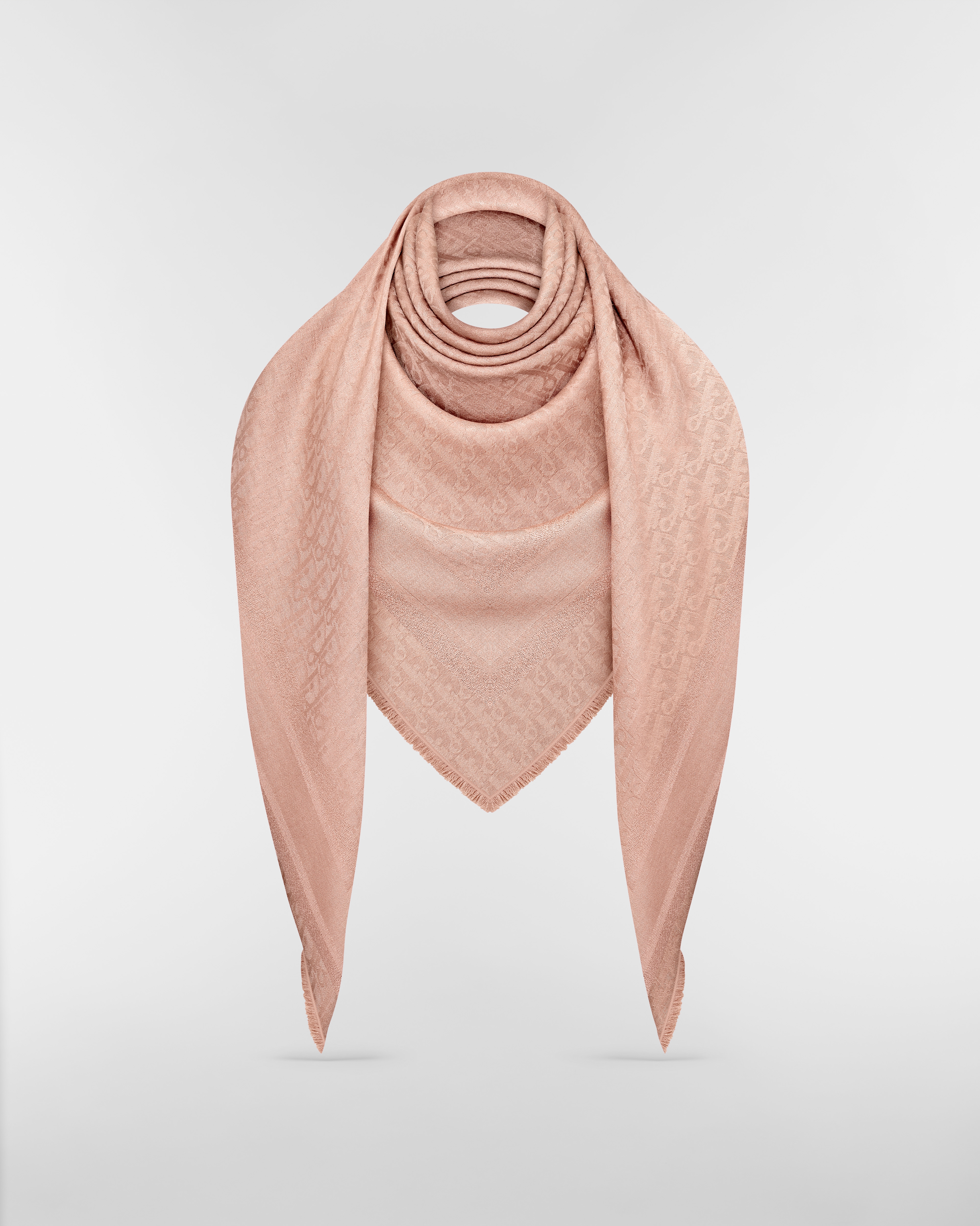 Dior Oblique Shawl Rose des Vents Wool, Silk and Cashmere E12