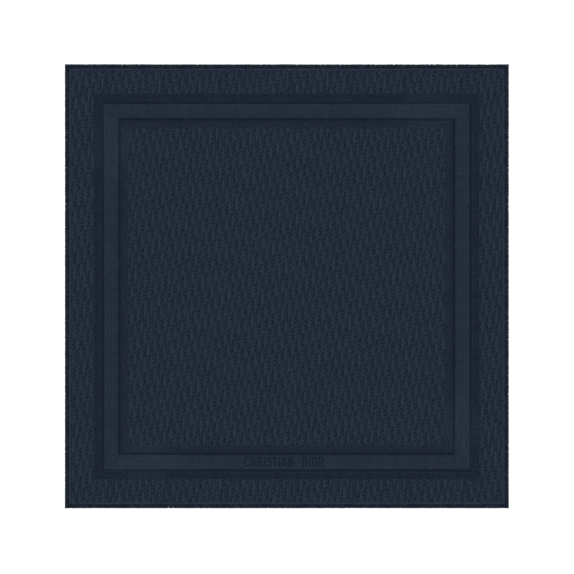  네이비 블루 울 실크 캐시미어