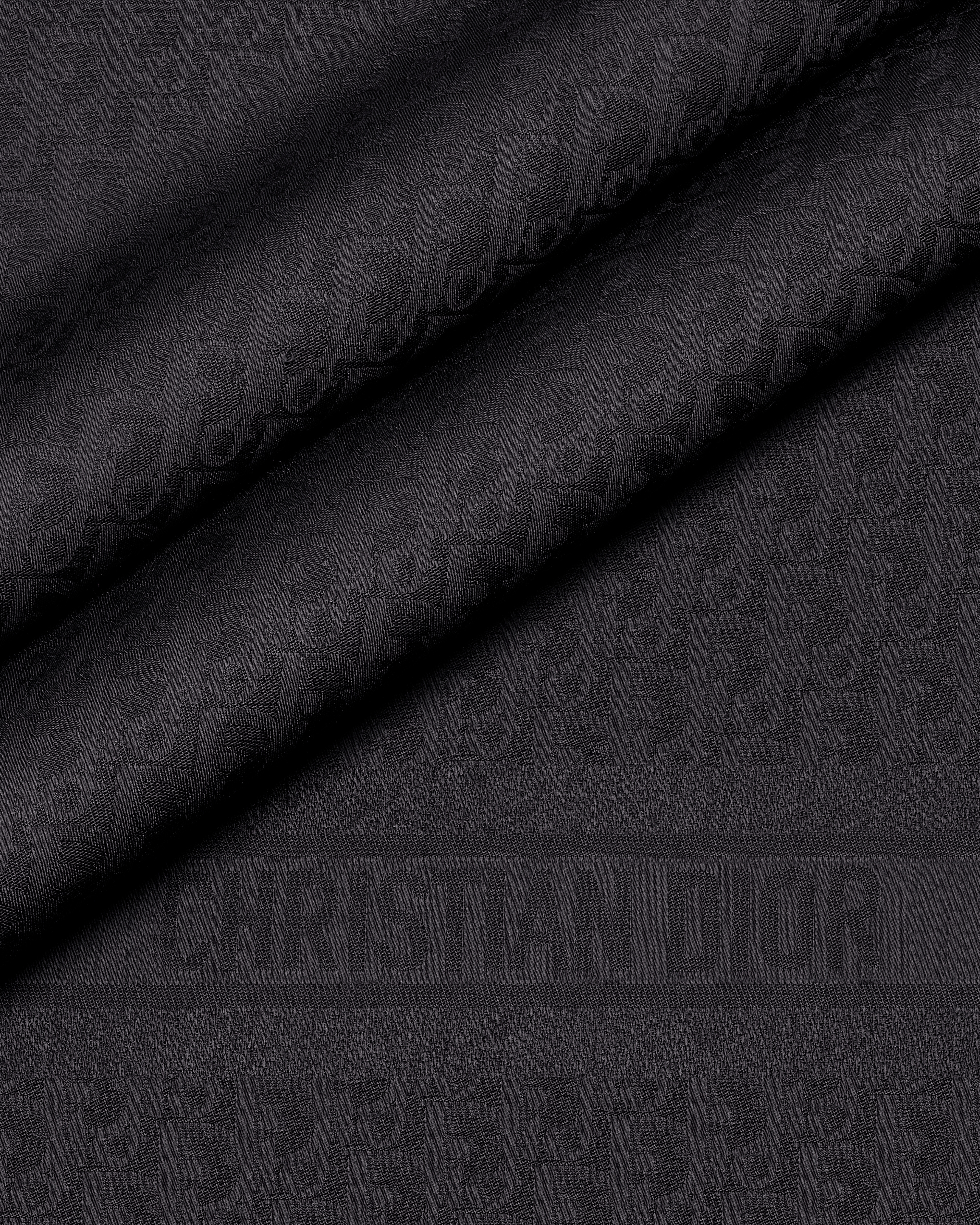 Châle Dior Oblique Laine, soie et cachemire noirs E09