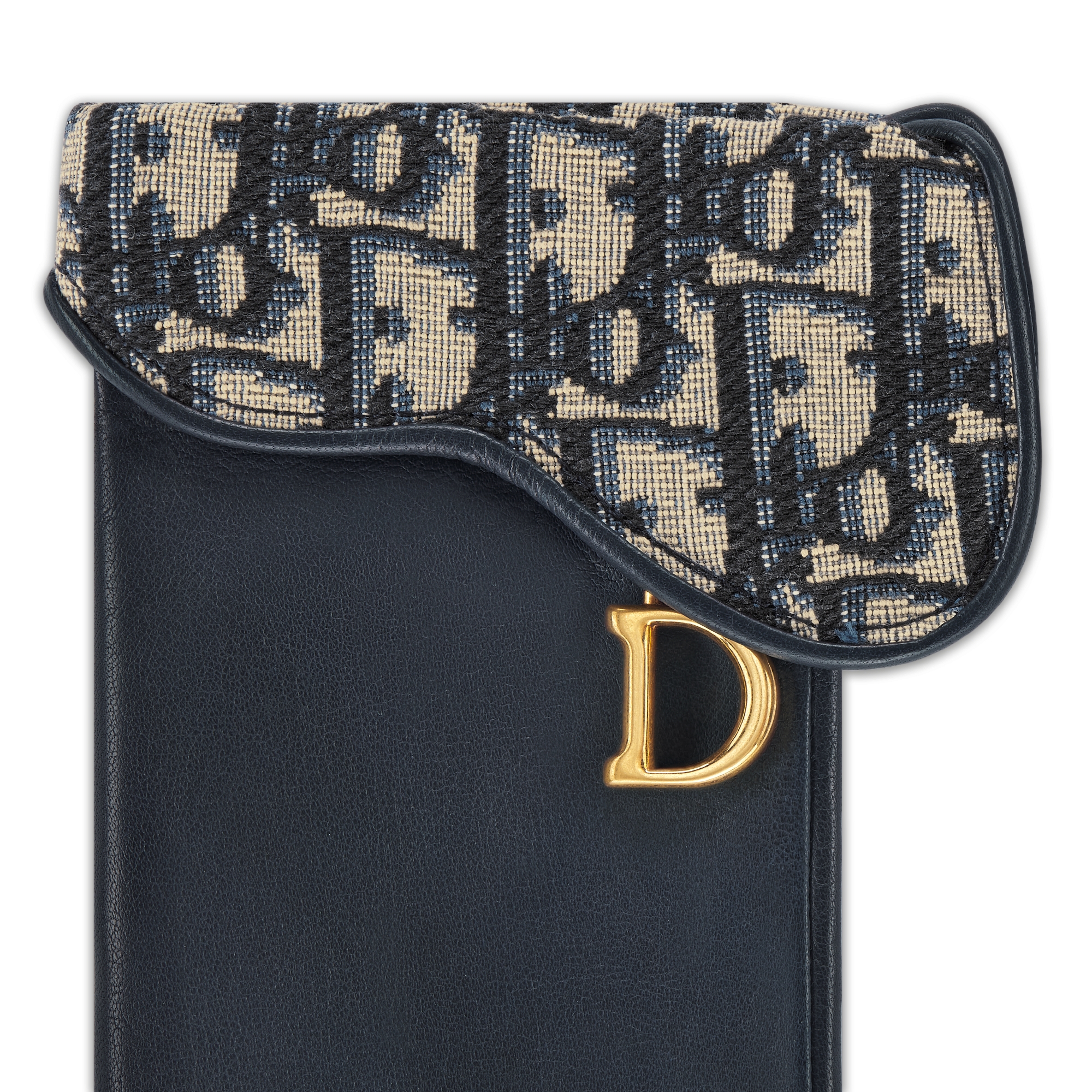 Saddle 장갑 네이비 블루 스무스 양가죽 E09