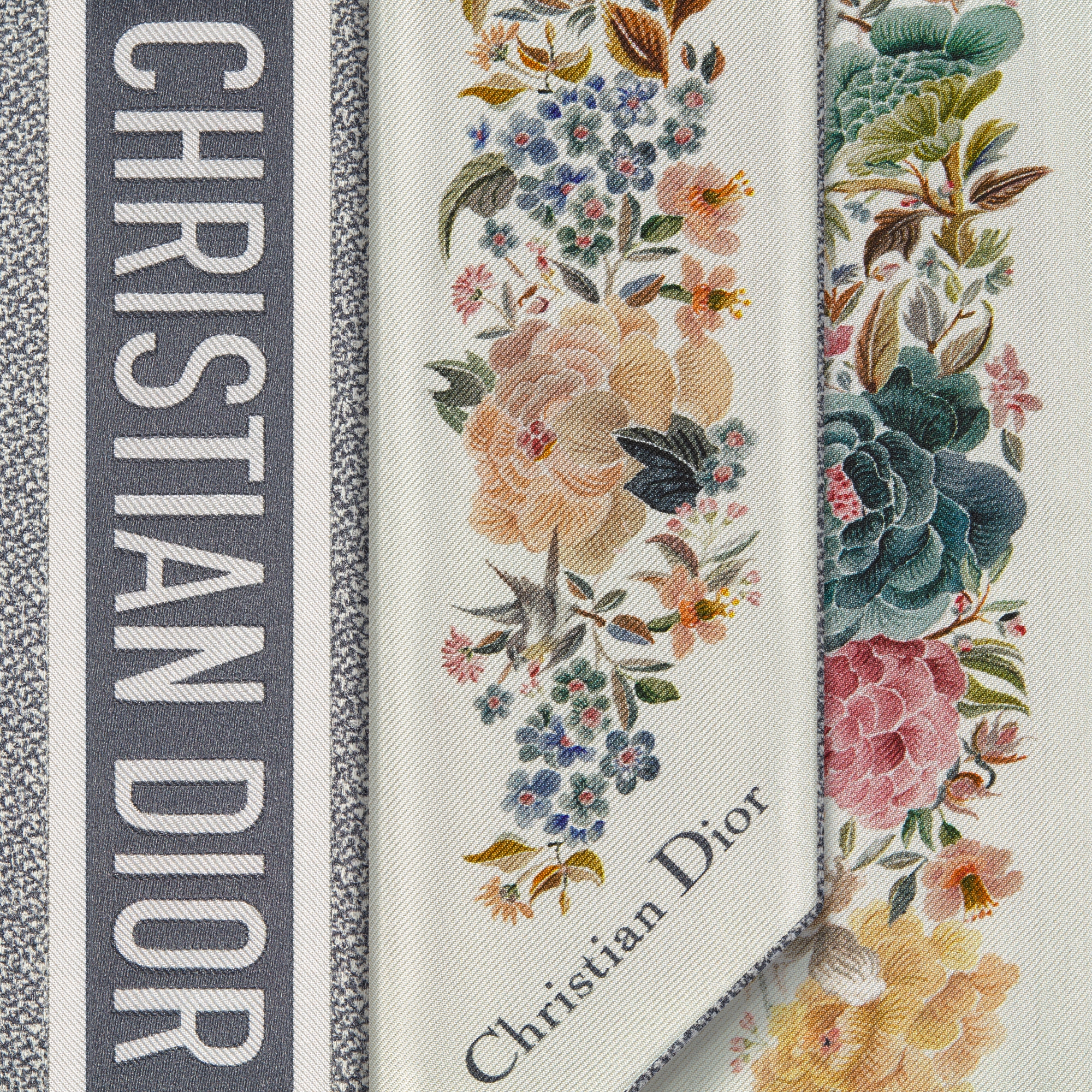 Dior Jardin d'Hiver ミッツァ スカーフ シルクツイル E09
