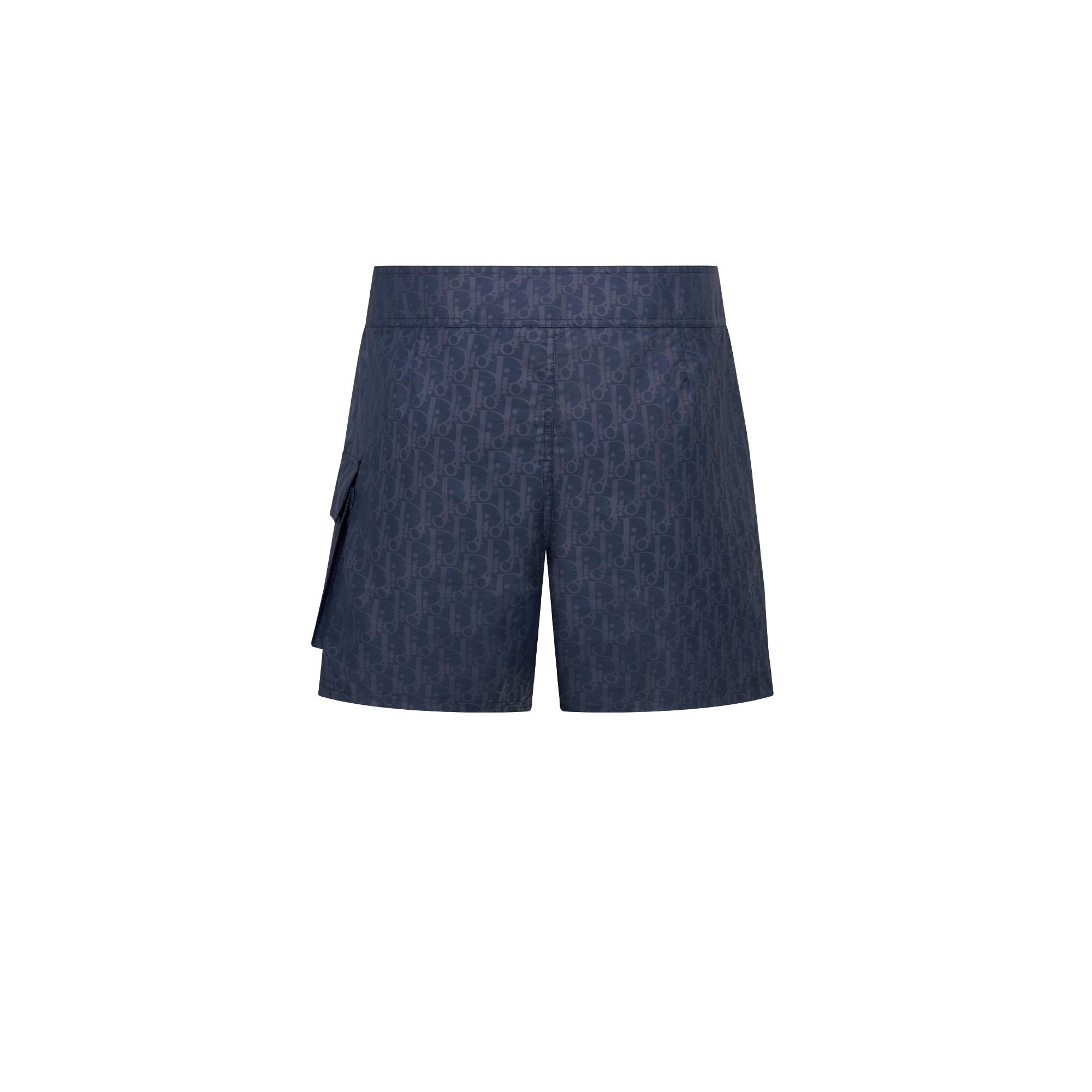 Dior Oblique Swim Shorts Navy Blue Technical Fabric E08