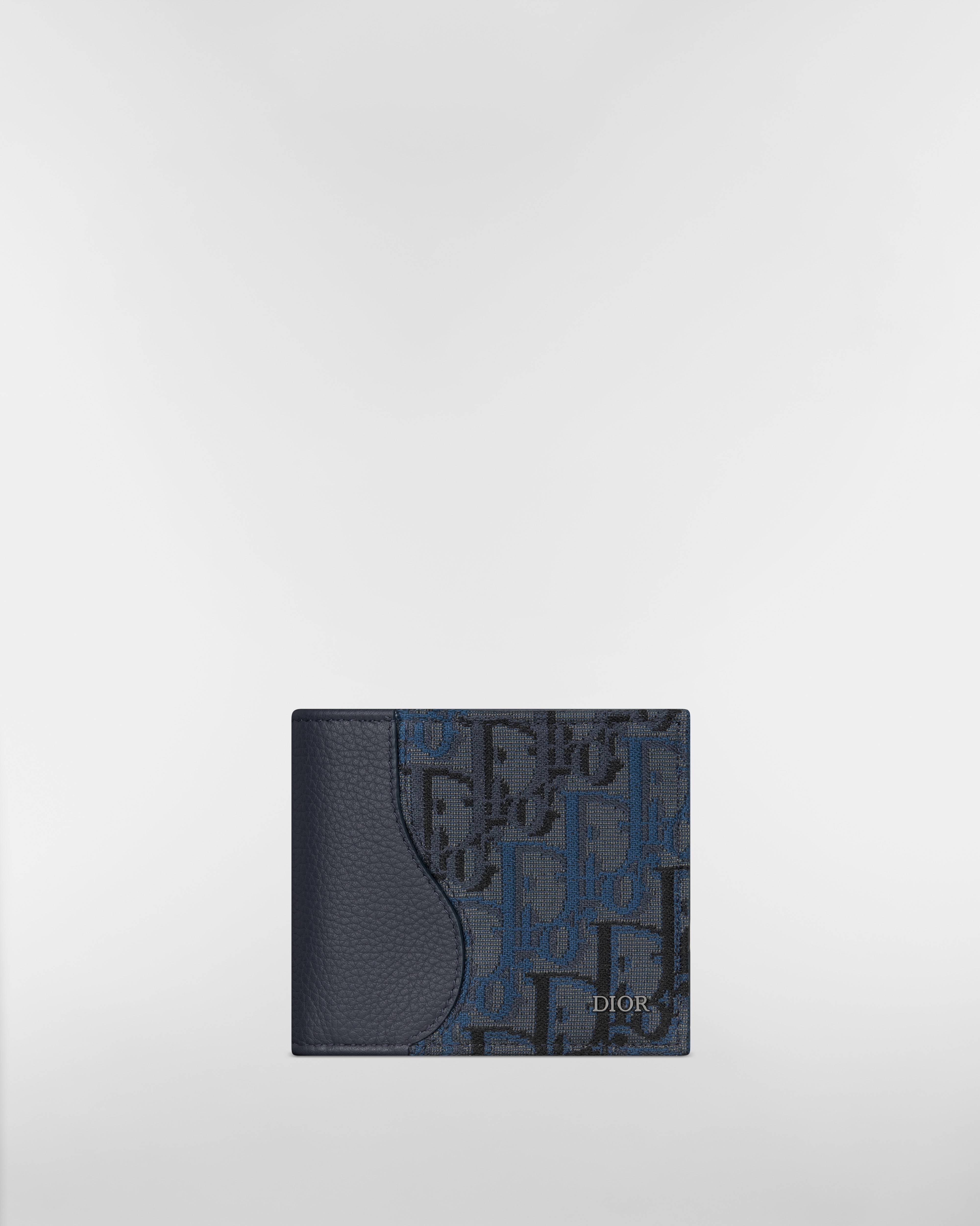 【コインケース付き】Saddle 2つ折りウォレット グレインドカーフスキン& ディオール オブリーク トリオ ジャカード マーケトリー E01