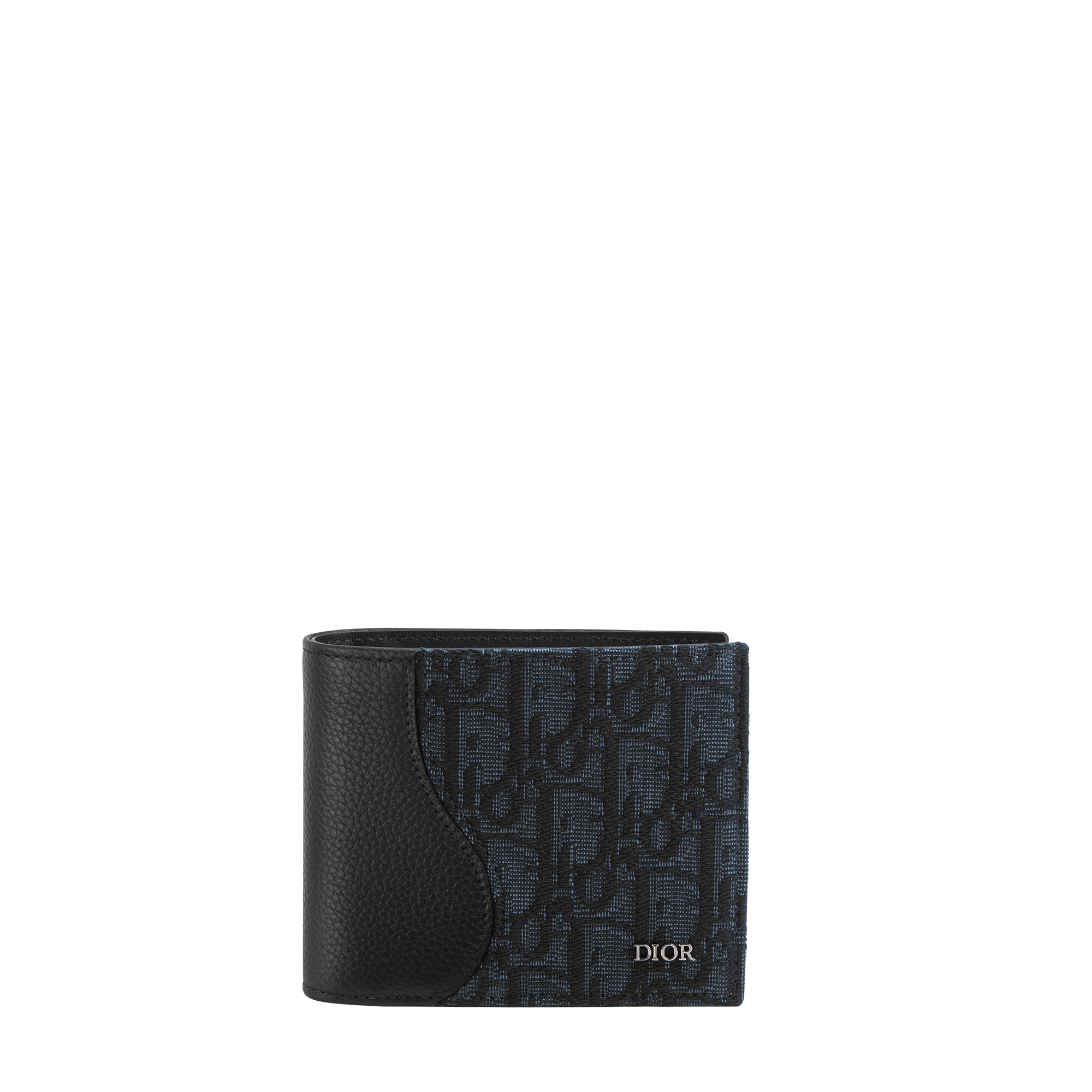  Black Grained Calfskin Marquetry and Black Dior Oblique Jacquard