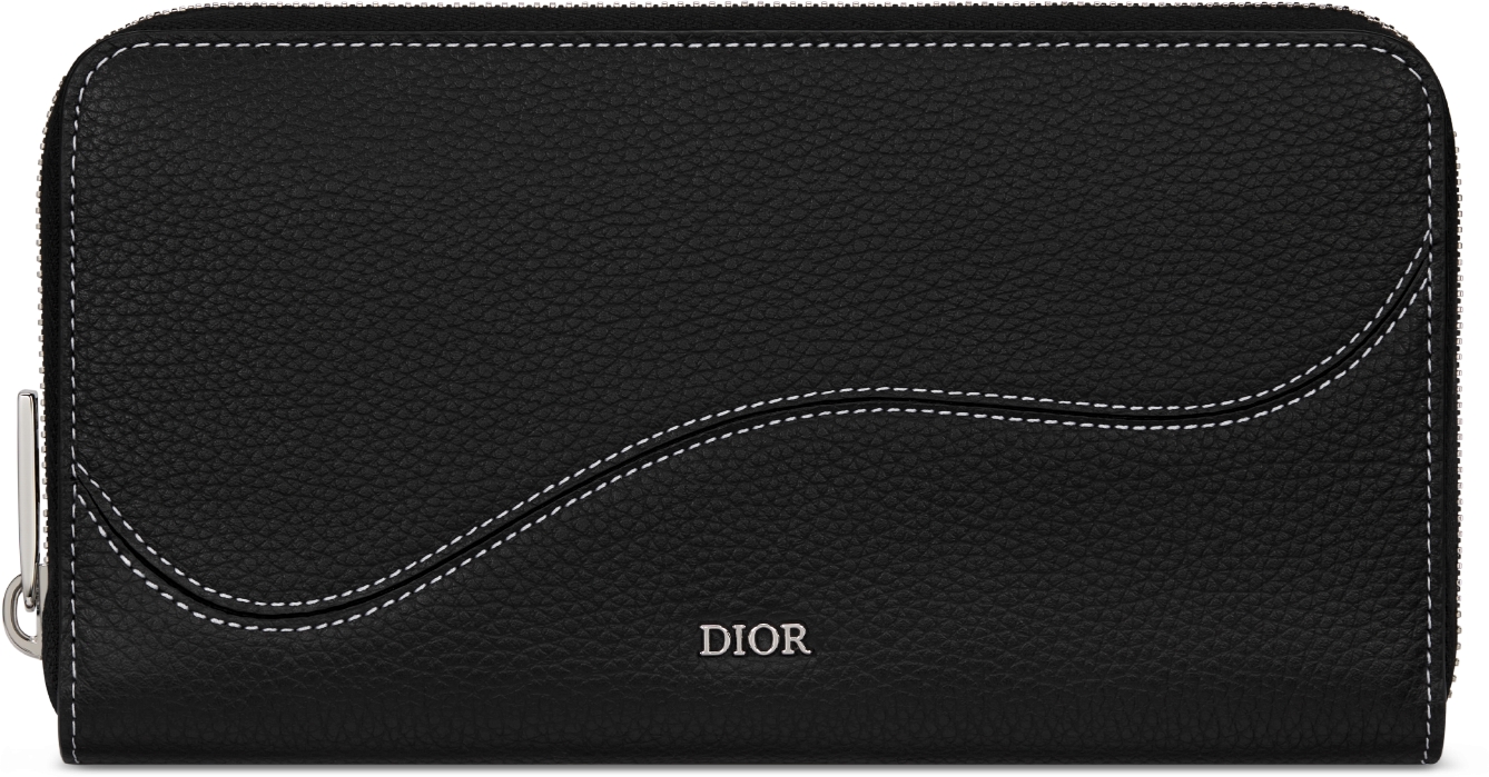 DIOR | Saddle ロングジップウォレット グレインドカーフスキン マーケトリー