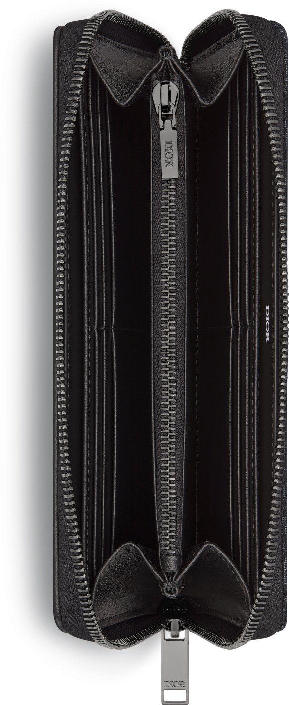 디올 새들 지퍼 장지갑 2ADBC315YKS_H03E