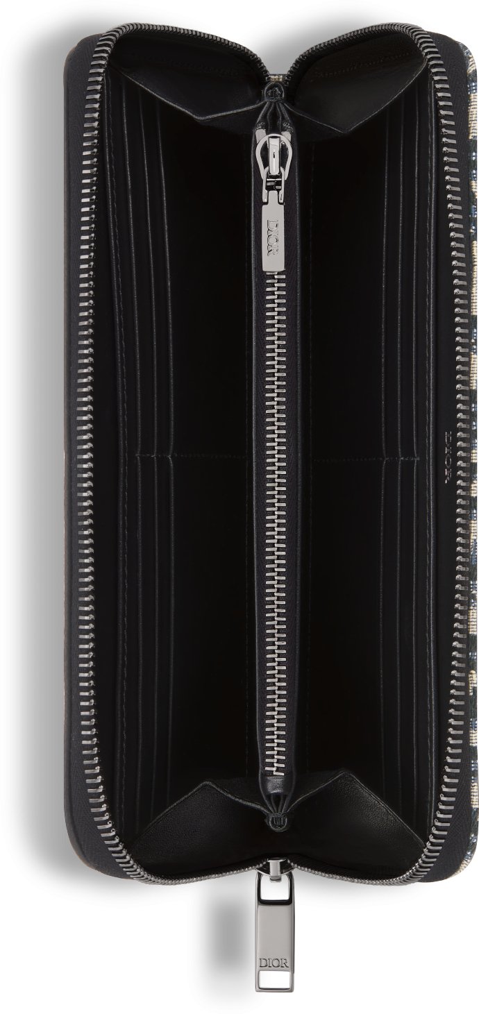 디올 새들 지퍼 장지갑 2ADBC315YKS_H05E