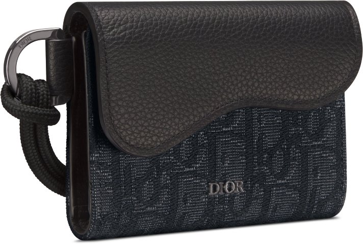 디올 새들 플랩 카드 홀더 2ADBC320YKS_H03E