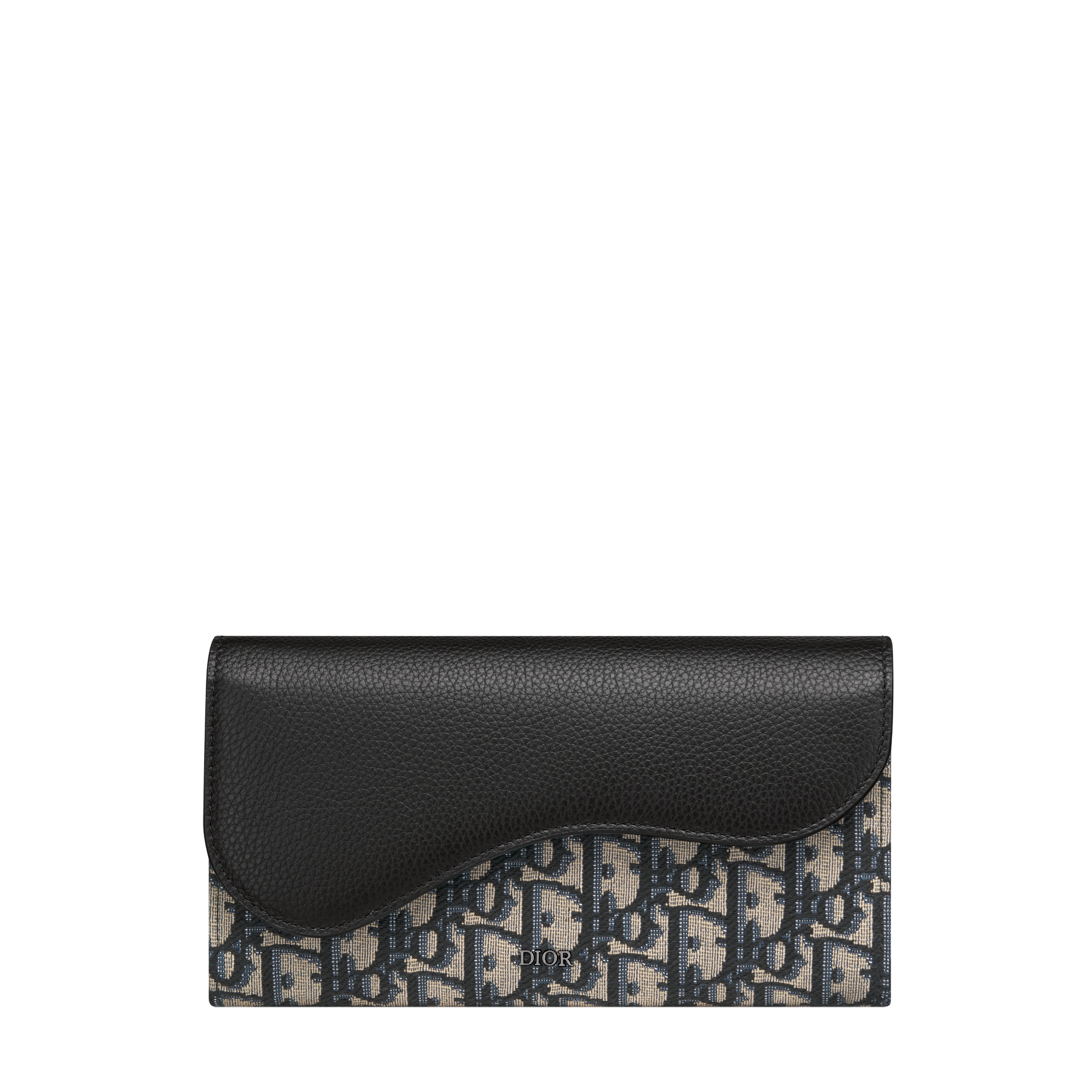  Beige and Black Dior Oblique Jacquard with Black Grained Calfskin