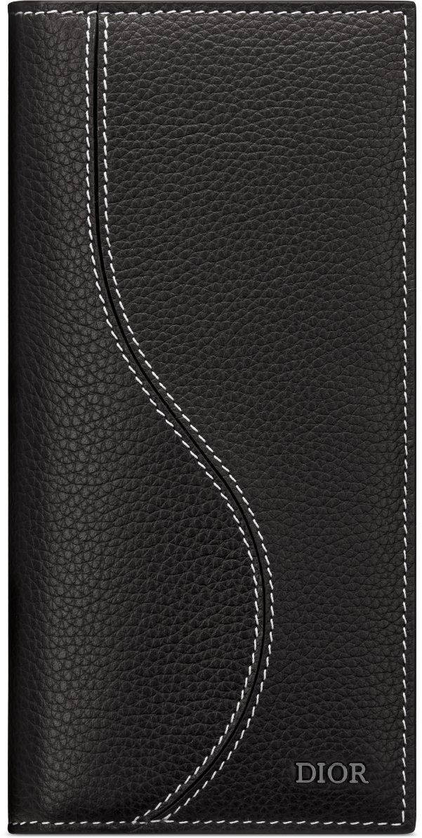 DIOR | Saddle バーティカル ロングウォレット グレインドカーフスキン