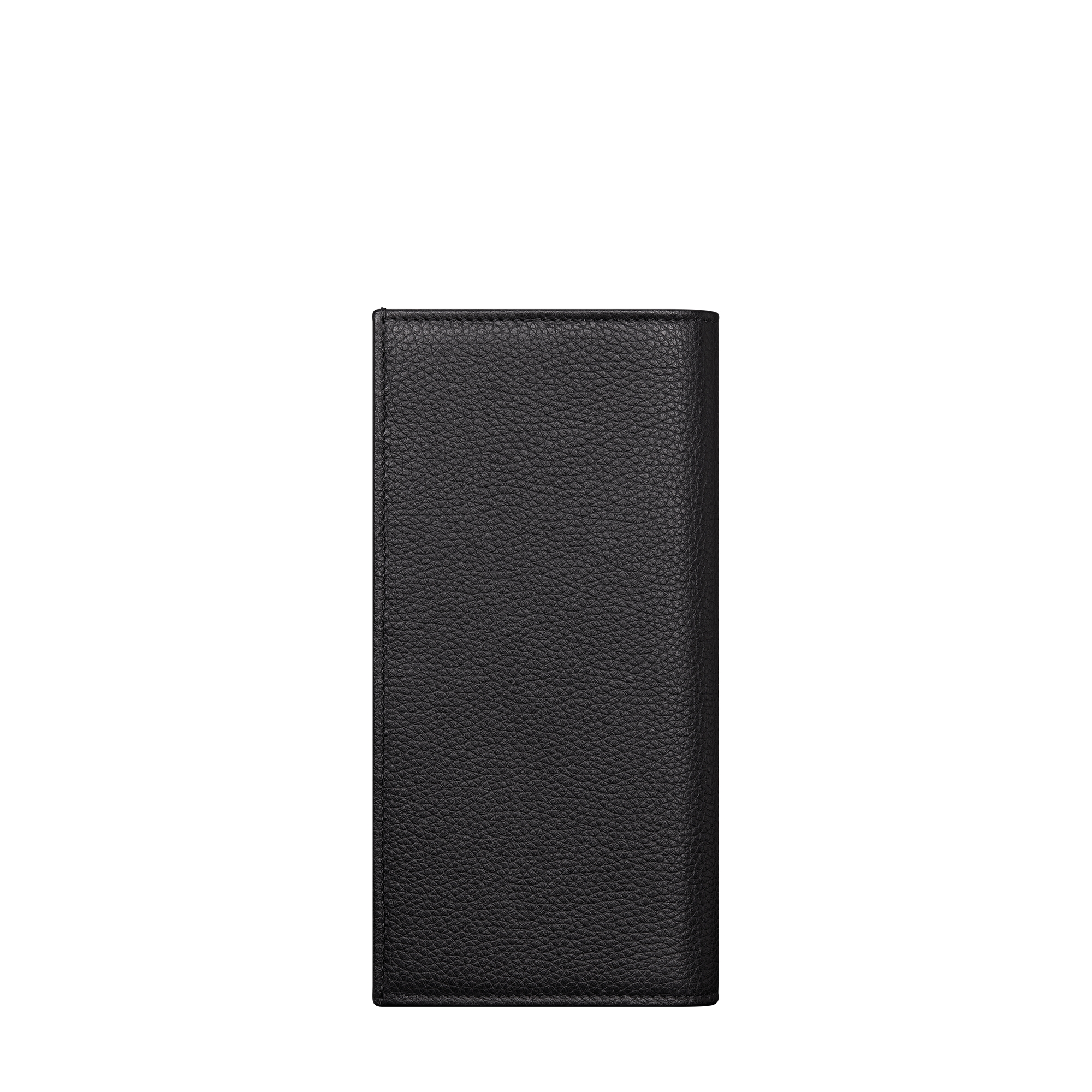 Saddle Long Vertical Wallet Black Grained Calfskin Marquetry and Black Dior Oblique Jacquard E08