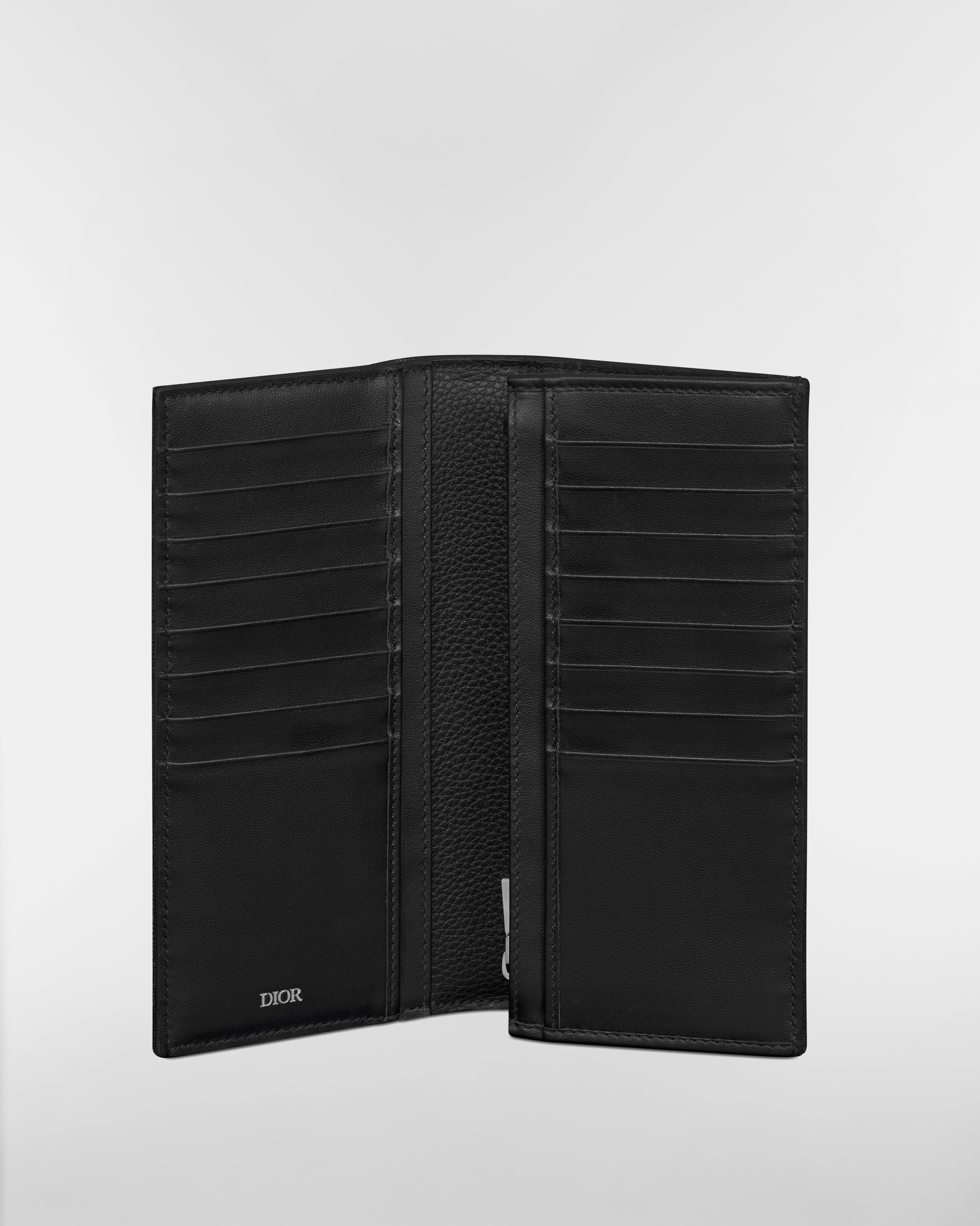 Saddle バーティカル ロングウォレット グレインドカーフスキン マーケトリー & ディオール オブリーク ジャカード E07