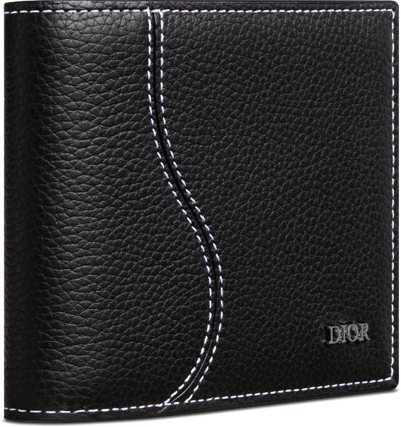 Saddle Bifold Wallet Three quarter closed view