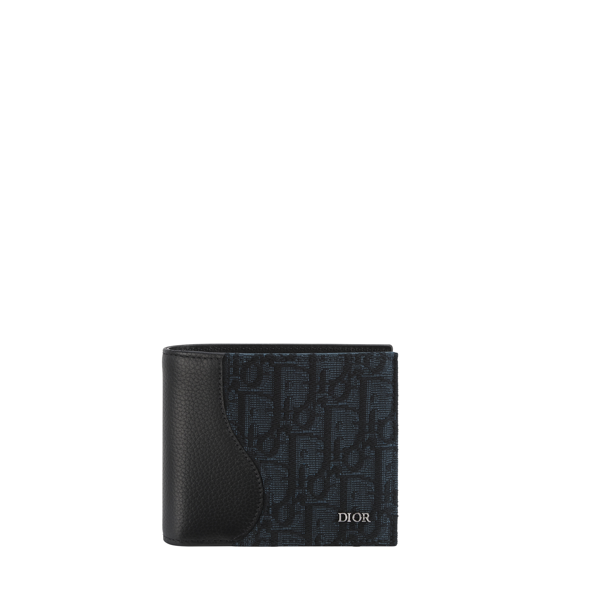  Black Grained Calfskin Marquetry and Black Dior Oblique Jacquard