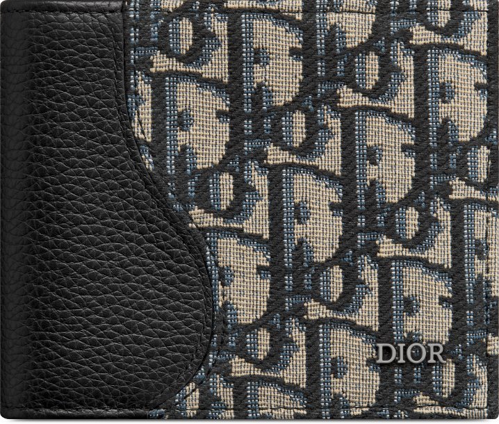 디올 안장 이중 지갑 2ADBH076YKS_H05E