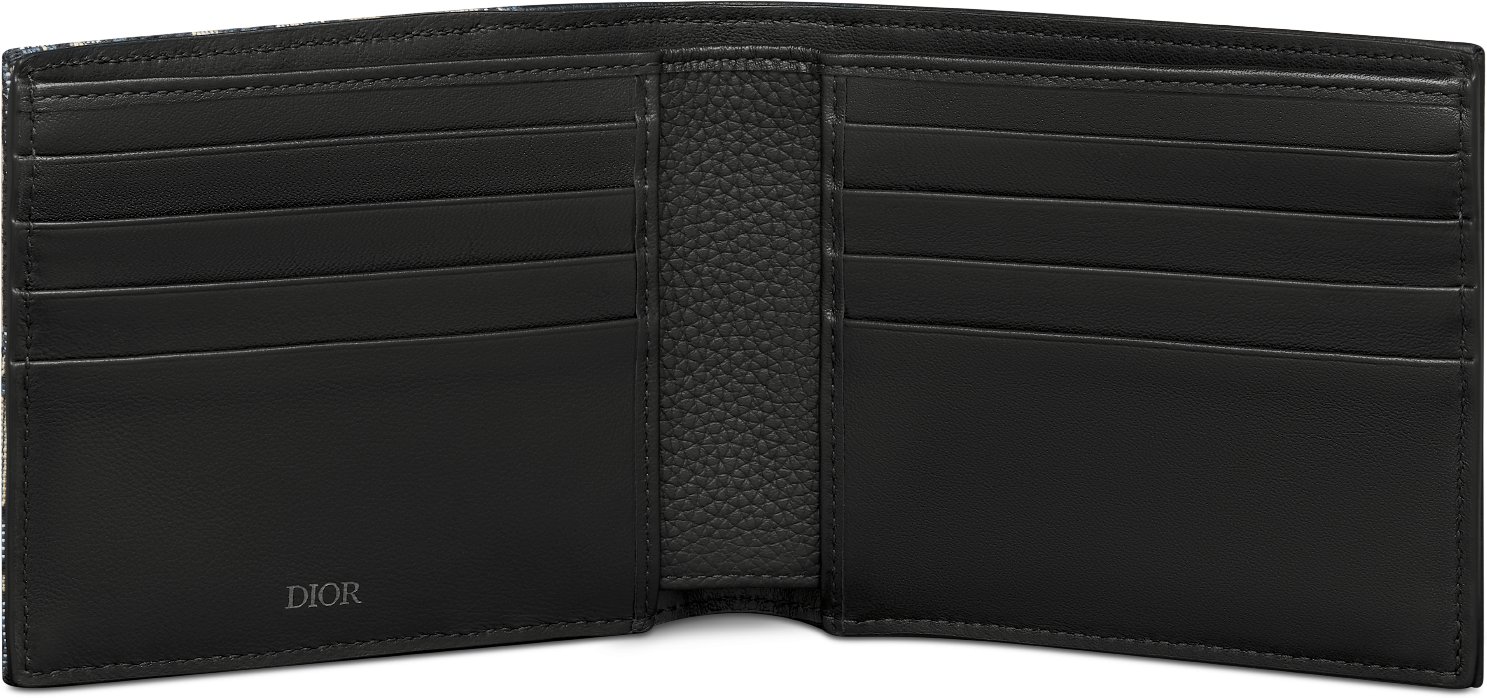 디올 안장 이중 지갑 2ADBH076YKS_H05E