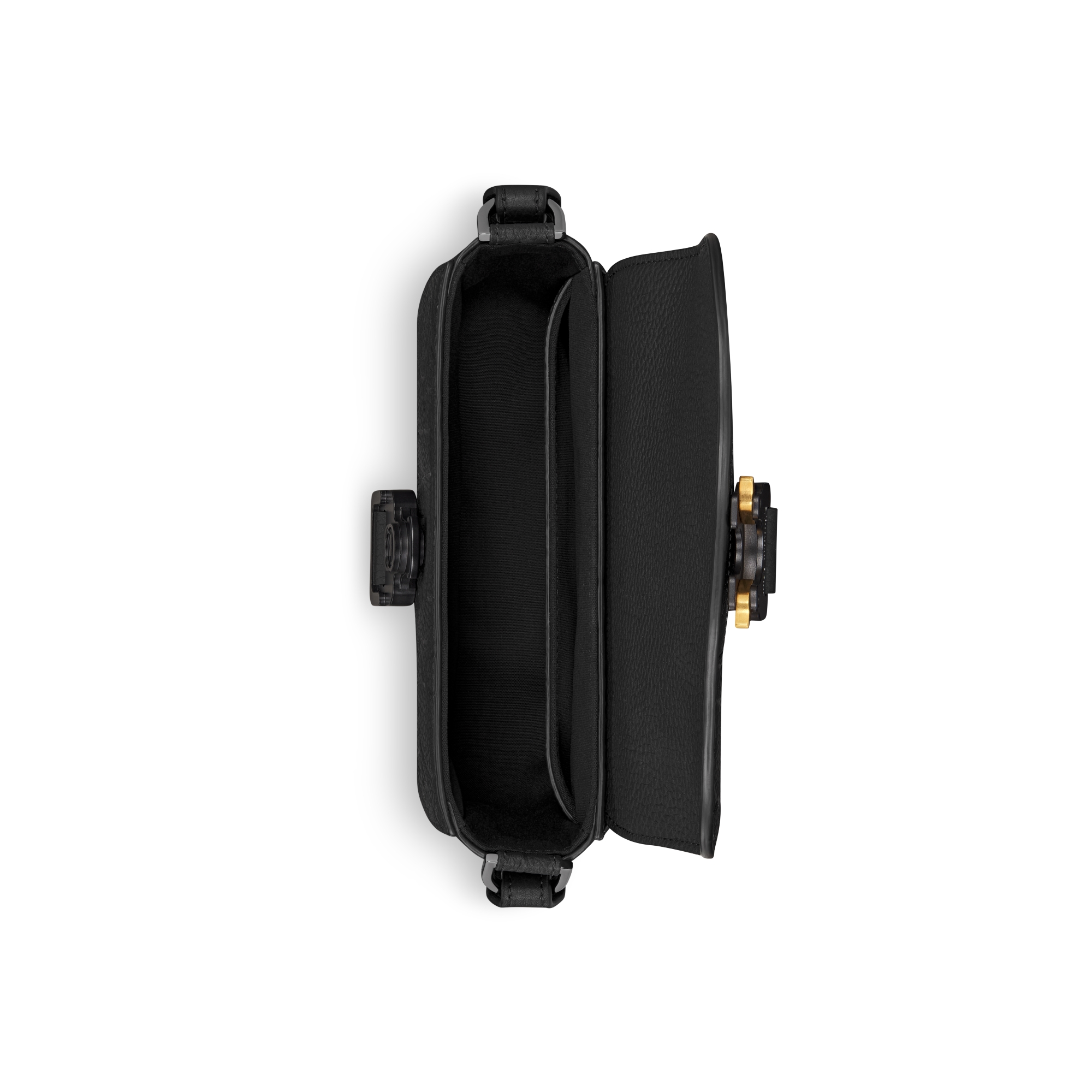 Mini sac Messenger à rabat Saddle Cuir Dior Gravity noir E06