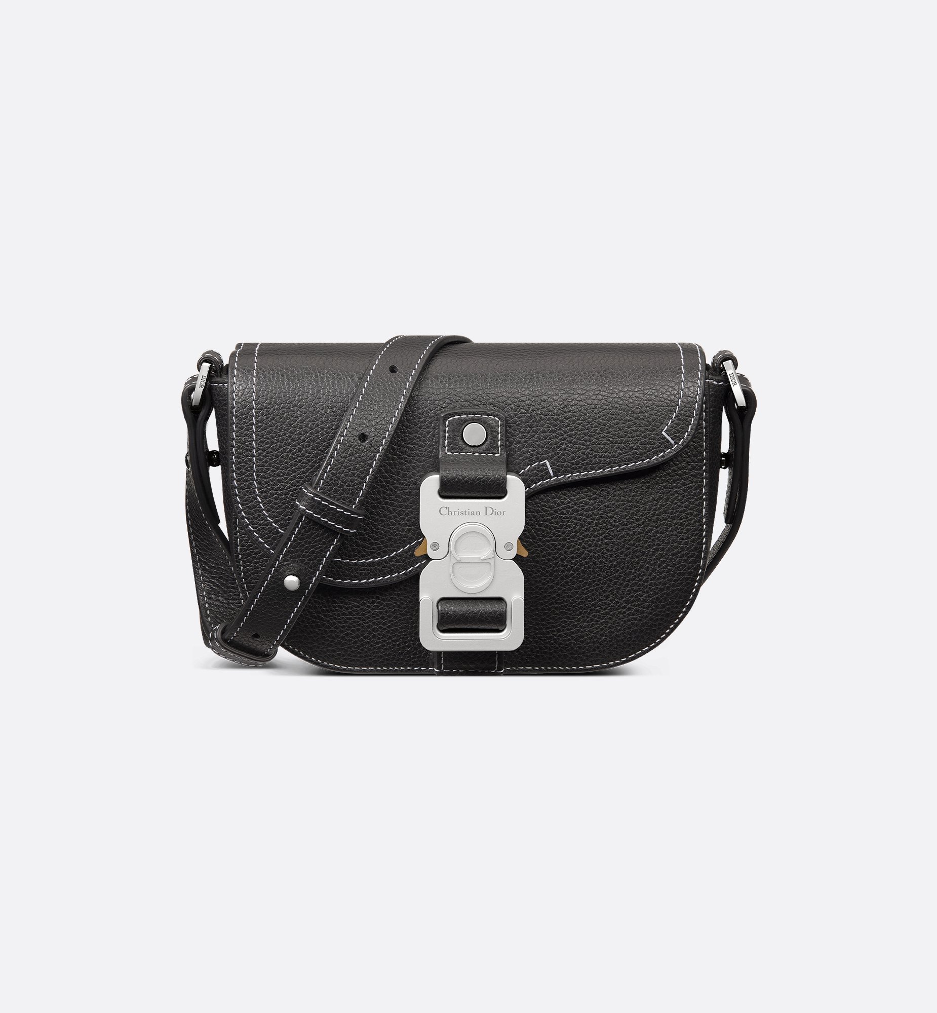 DIOR | Saddle フラップ付き メッセンジャーバッグ ミニ グレ DIOR | Saddle フラップ付き メッセンジャーバッグ ミニ グレ