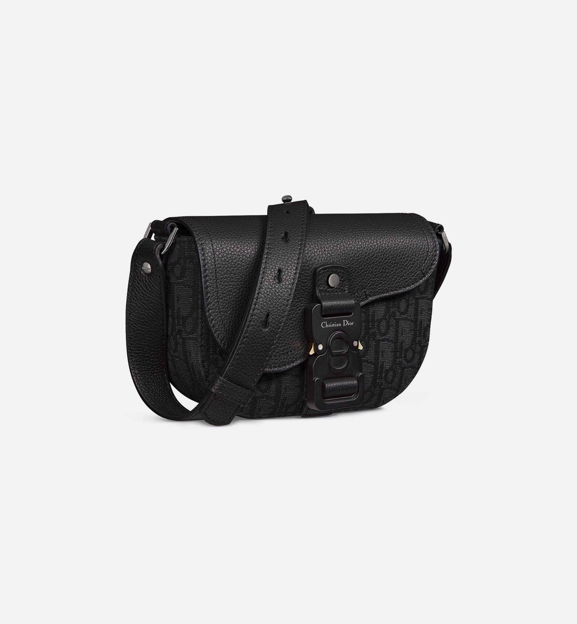 Mini Saddle Messenger Bag with Flap Black Dior Oblique Mini Saddle Messenger Bag with Flap Black Dior Oblique