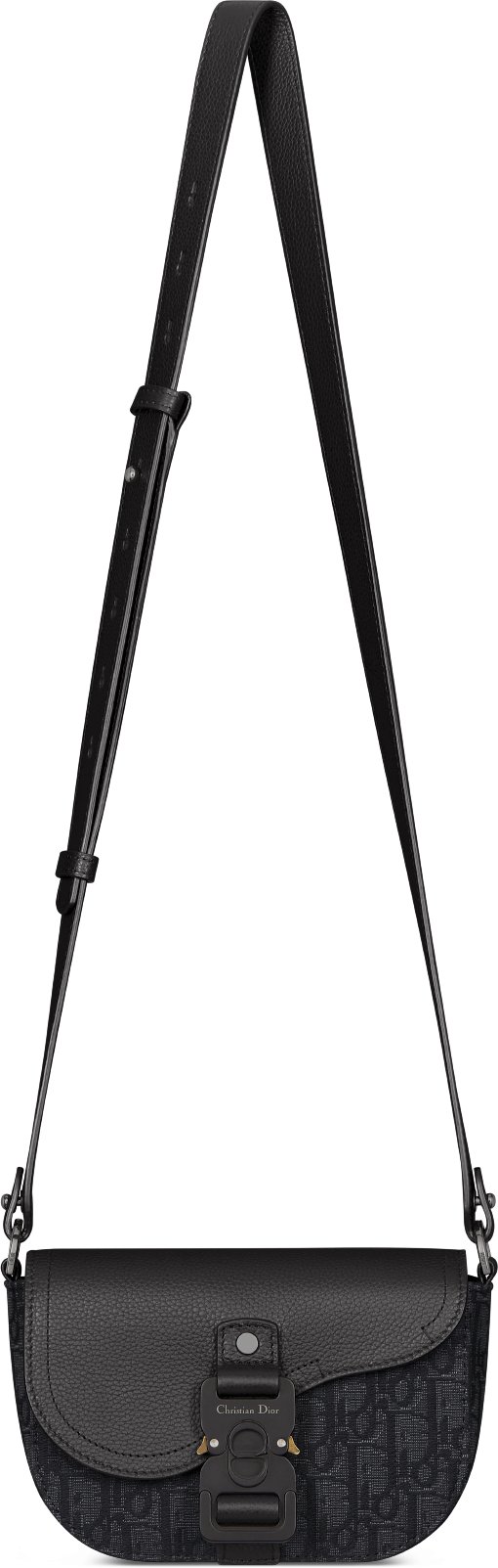 디올 플랩이 달린 미니 새들 메신저 백 2ADCA435YKS_H03E