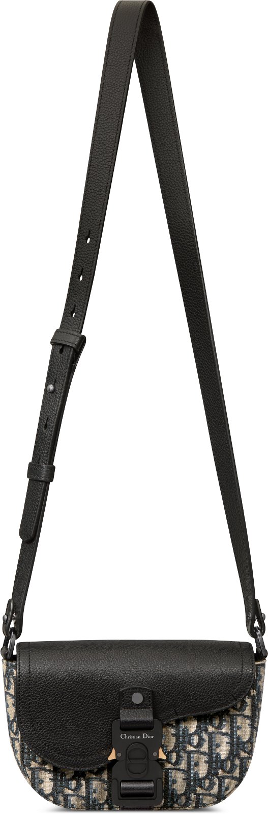 DIOR | Saddle フラップ付き メッセンジャーバッグ ミニ ディオール オブリーク ジャカード & グレインドカーフスキン