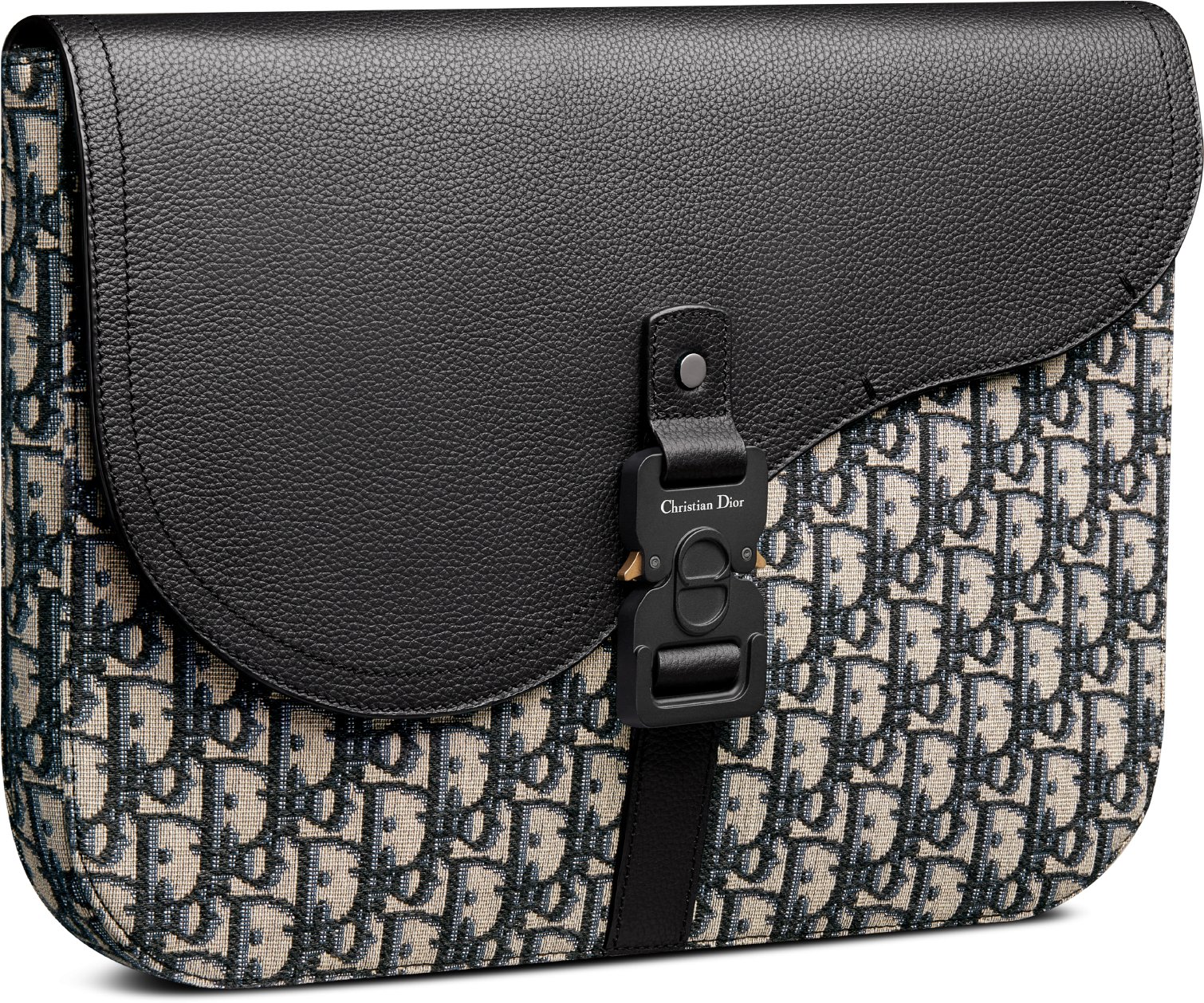 Dior oblique saddle clutch hot sale