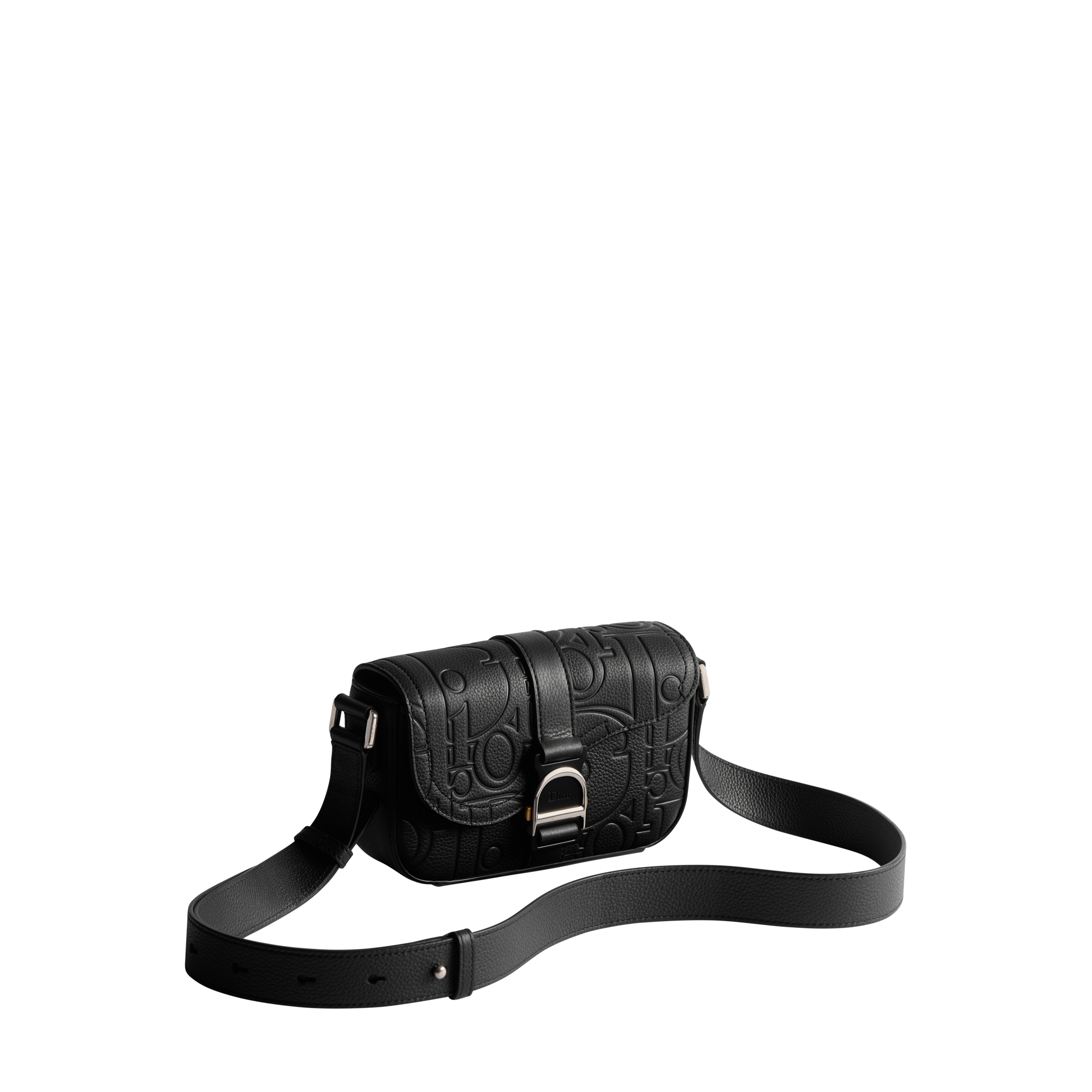 DIOR Saddle メッセンジャーバッグ ミニ　ブラック Small Saddle Messenger Bag with Flap Beige and Black Dior Oblique