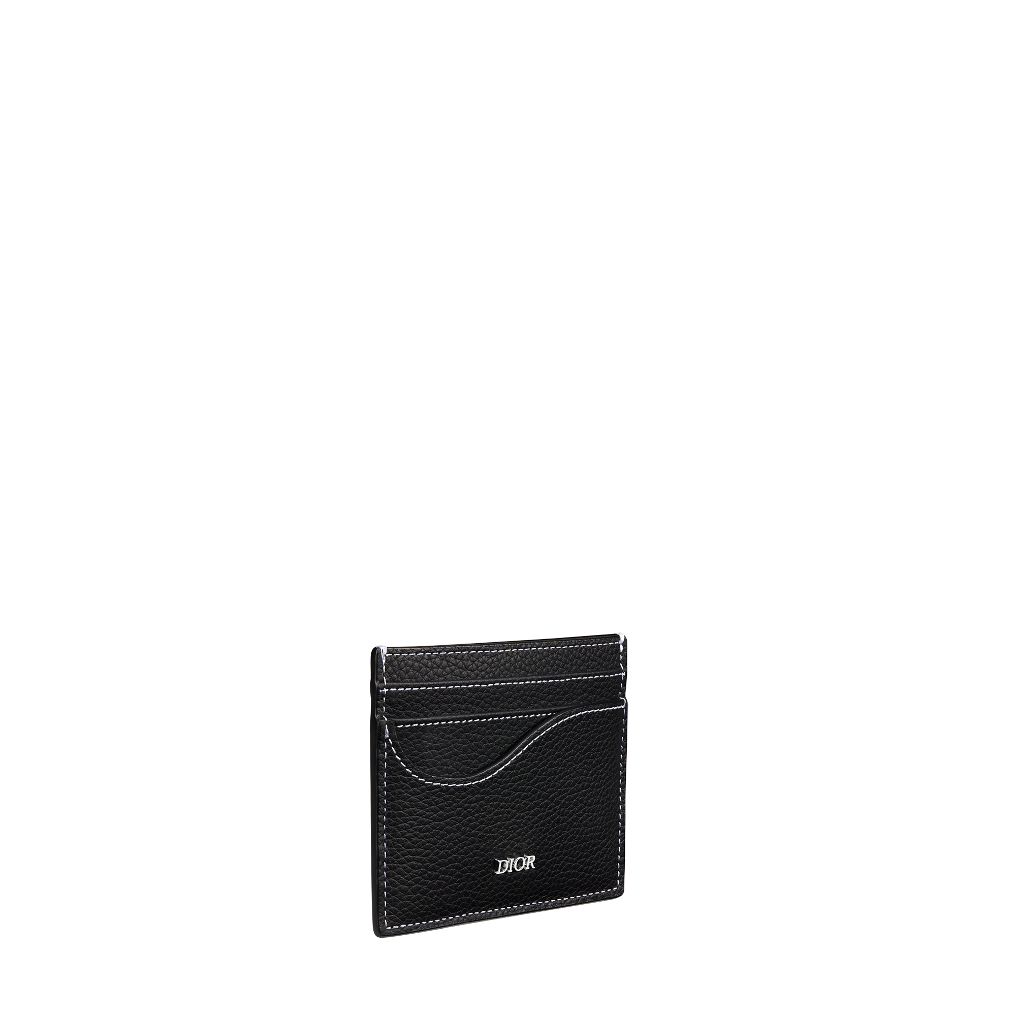 Saddle Card Holder Black Grained Calfskin E03