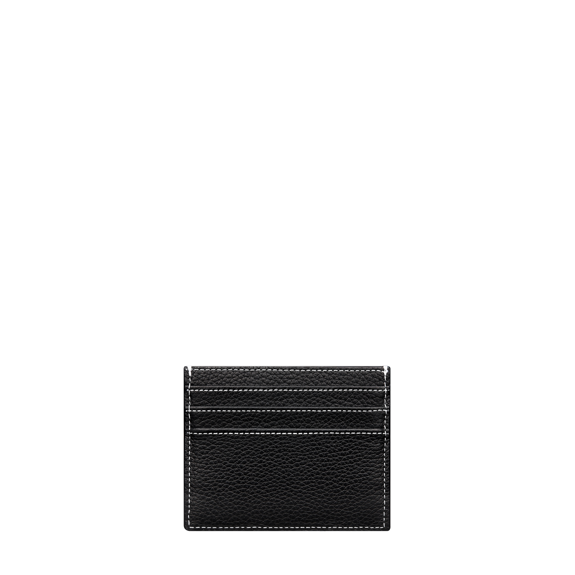 Saddle Card Holder Black Grained Calfskin E08