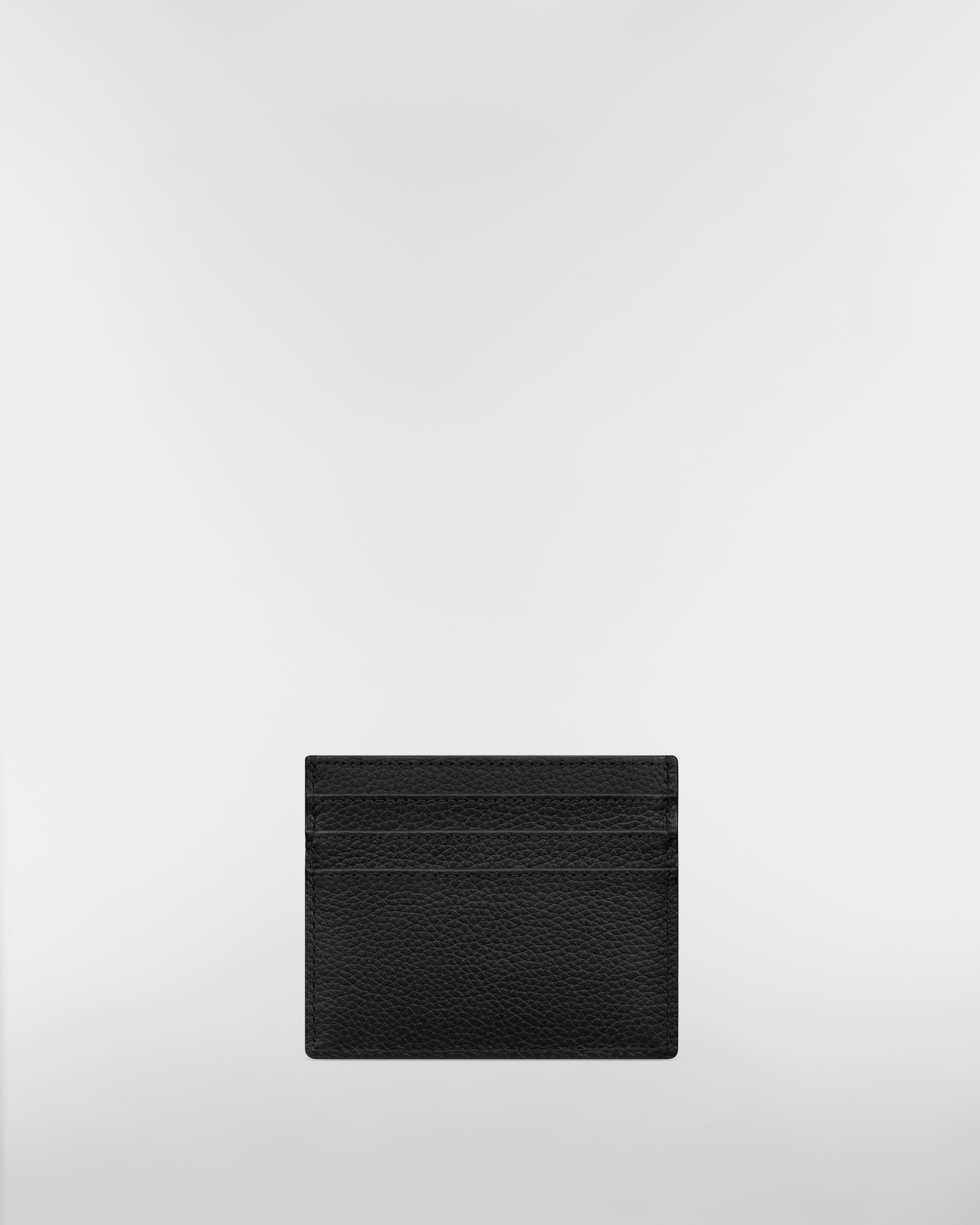 Saddle Card Holder Black Grained Calfskin Marquetry and Black Dior Oblique Jacquard E08