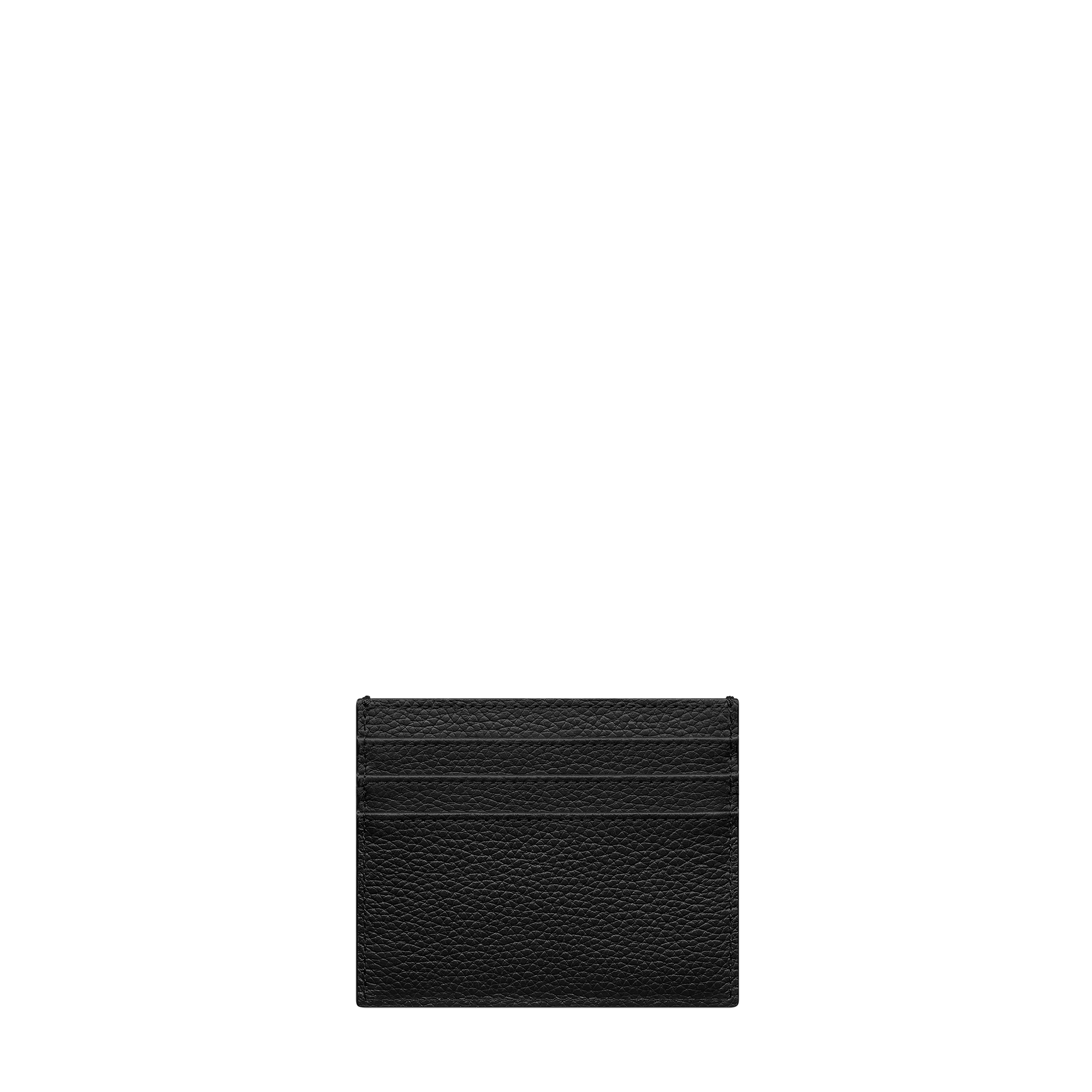 Saddle Card Holder Black Grained Calfskin and Silver-Tone Metallic Dior Oblique Jacquard Marquetry E08