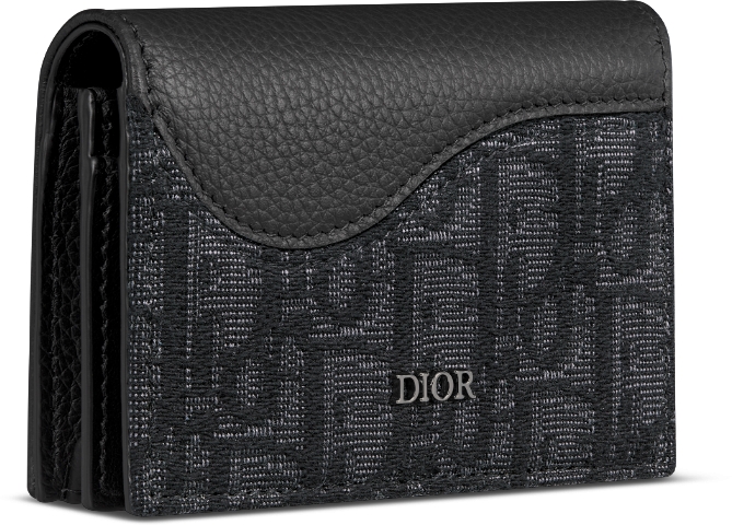 Dior calfskin card holder best sale