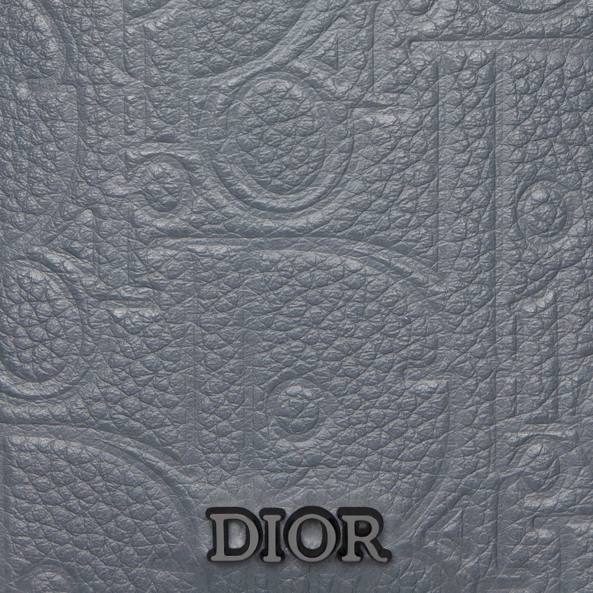 Magnetische Saddle-kaarthouder Diepgrijs Dior Gravity-leer E09