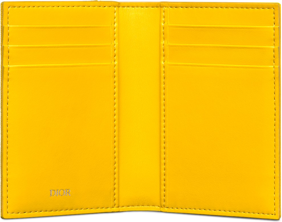 디올 디올 X 루이스해밀턴 새들 세로형 이중 폴더 카드 홀더 2ADCH169LWH_H20E