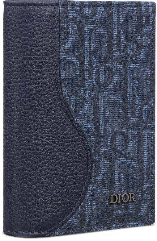 Saddle Vertical Bifold Card Holder Three quarter closed view