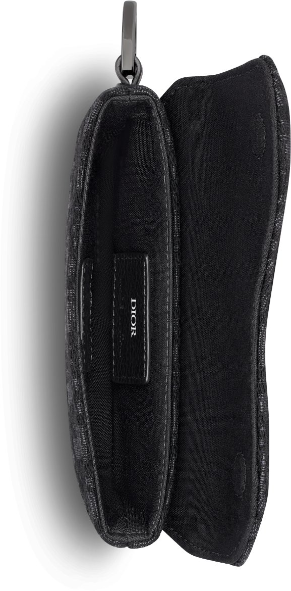 Saddle Case with Cord for AirPods Pro Black Dior Oblique Jacquard | DIOR