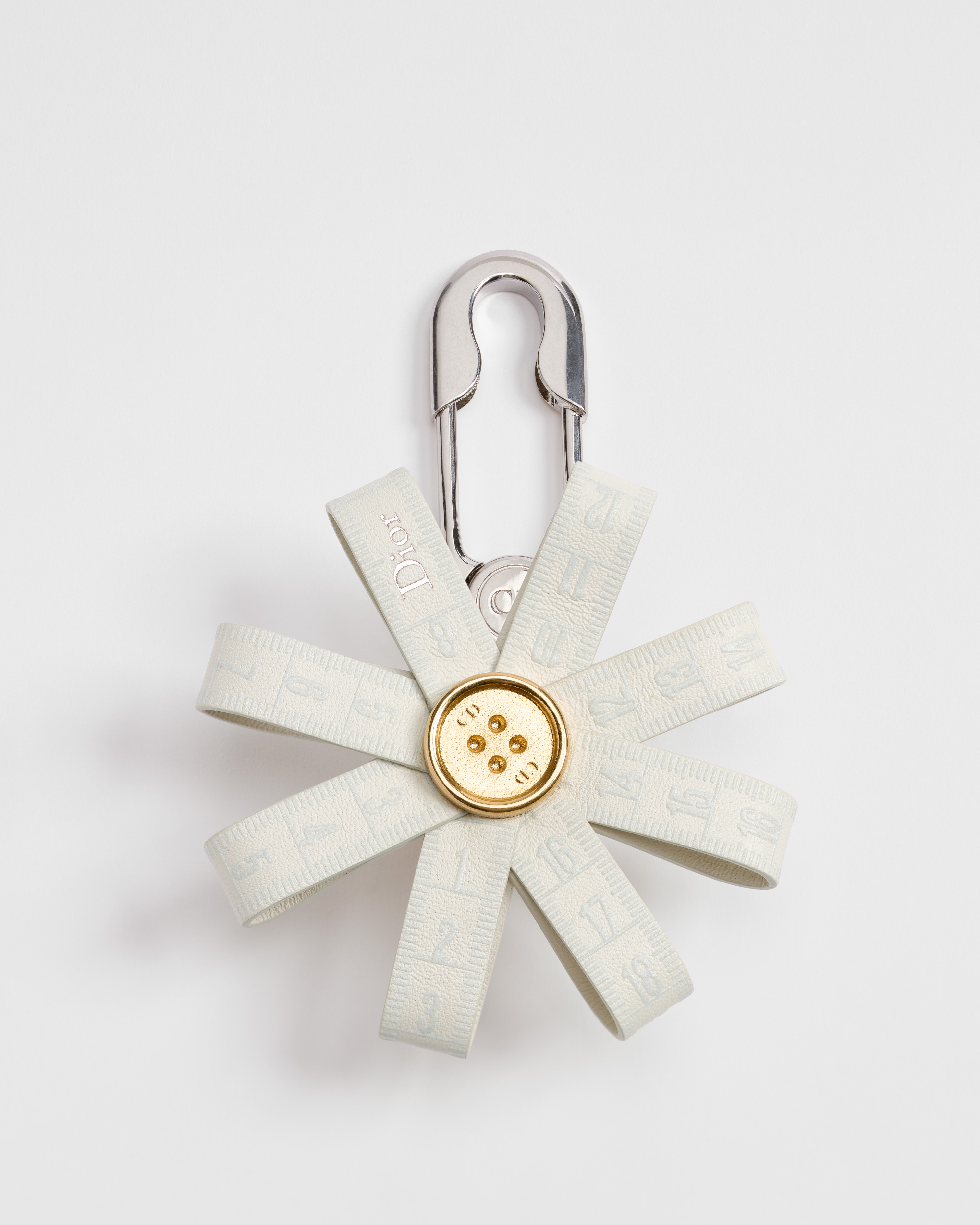 デイジー キーホルダー スムースカーフスキン & 真鍮 E01