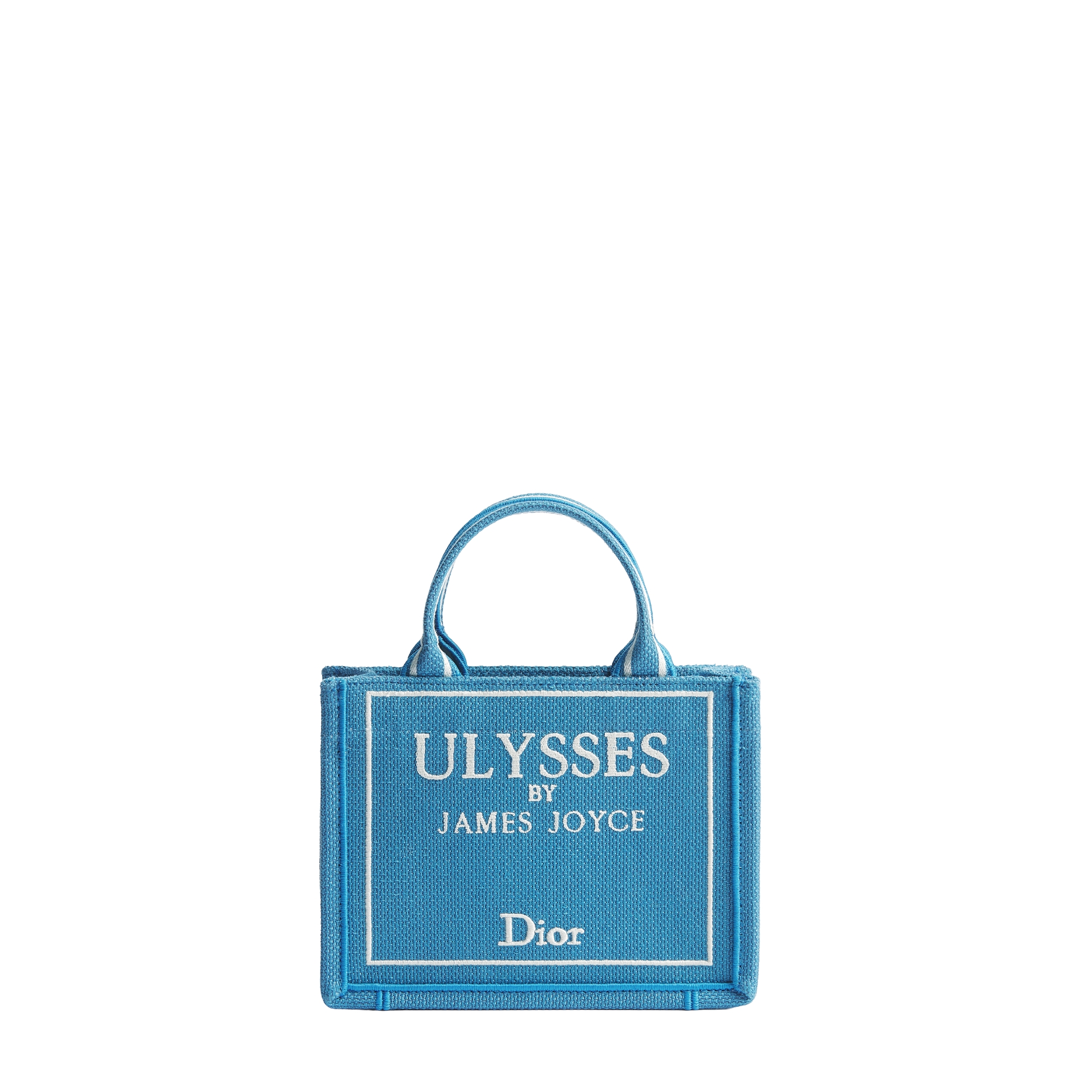 【✨️美品✨️】Christian Dior バッグ Bolsa Dior Book Tote míni com alça Bordado Book Cover azul-claro e