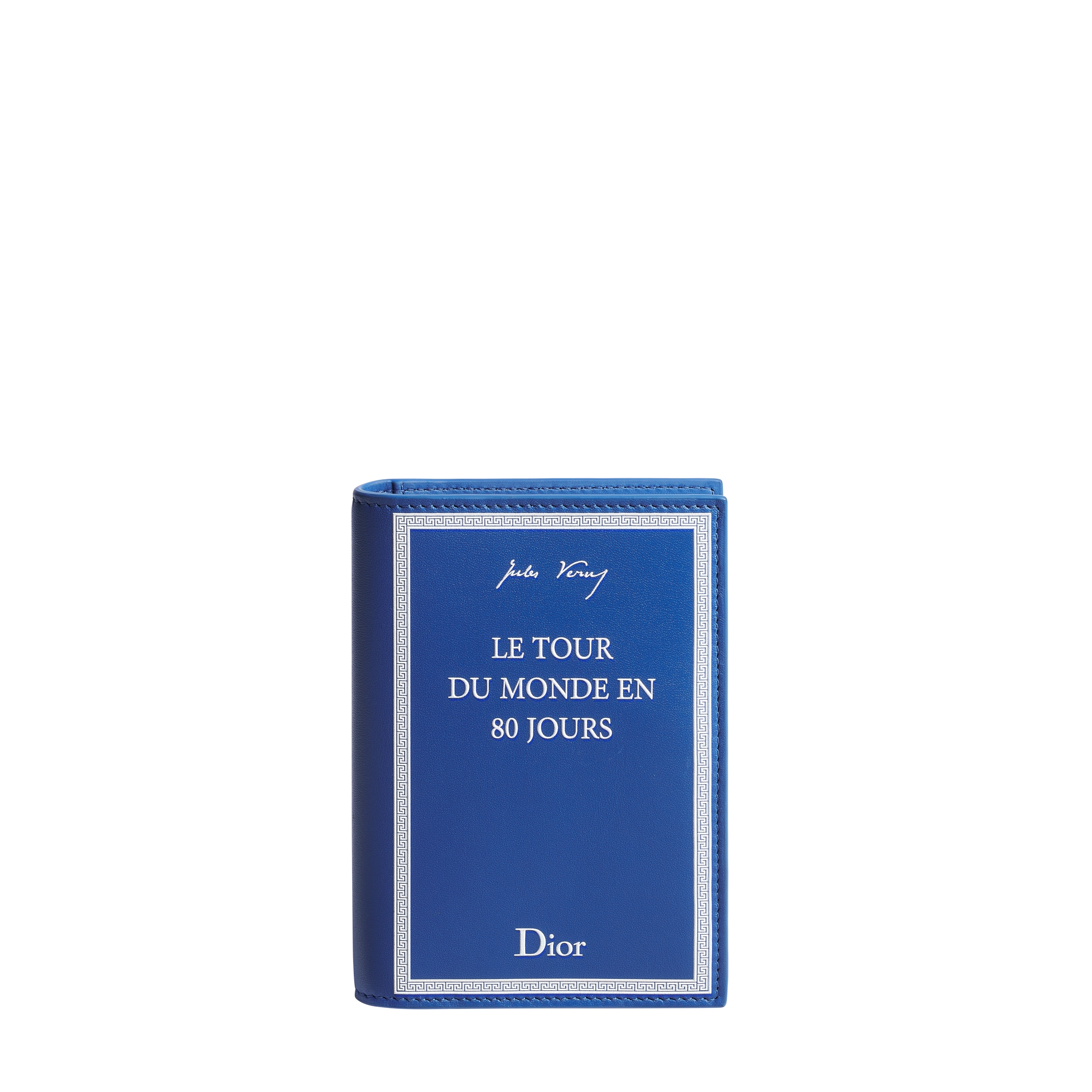 Passport Cover Blue and White Book Cover Embossed Calfskin | DIOR