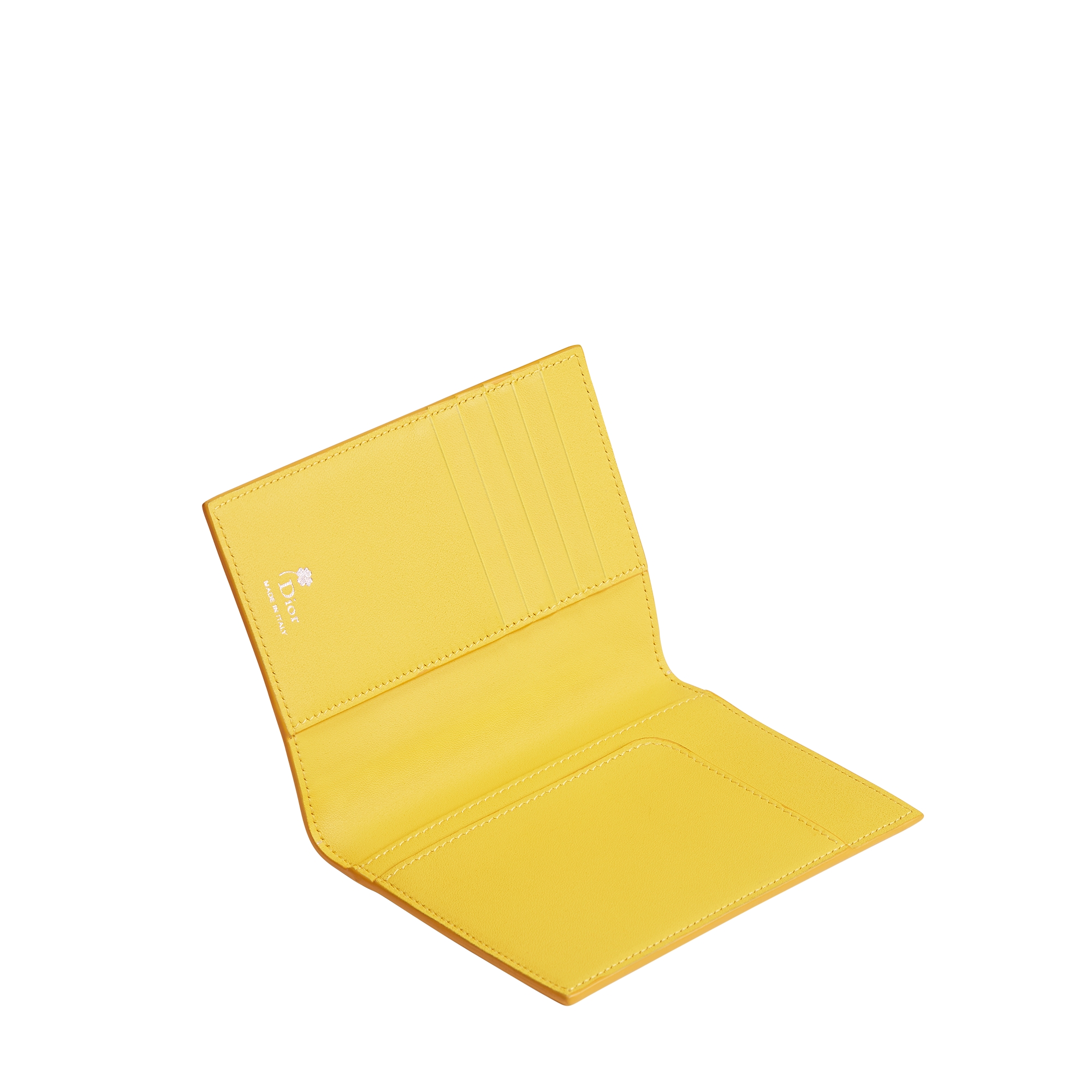 Passport Cover Yellow and Red Book Cover Embossed Calfskin E07