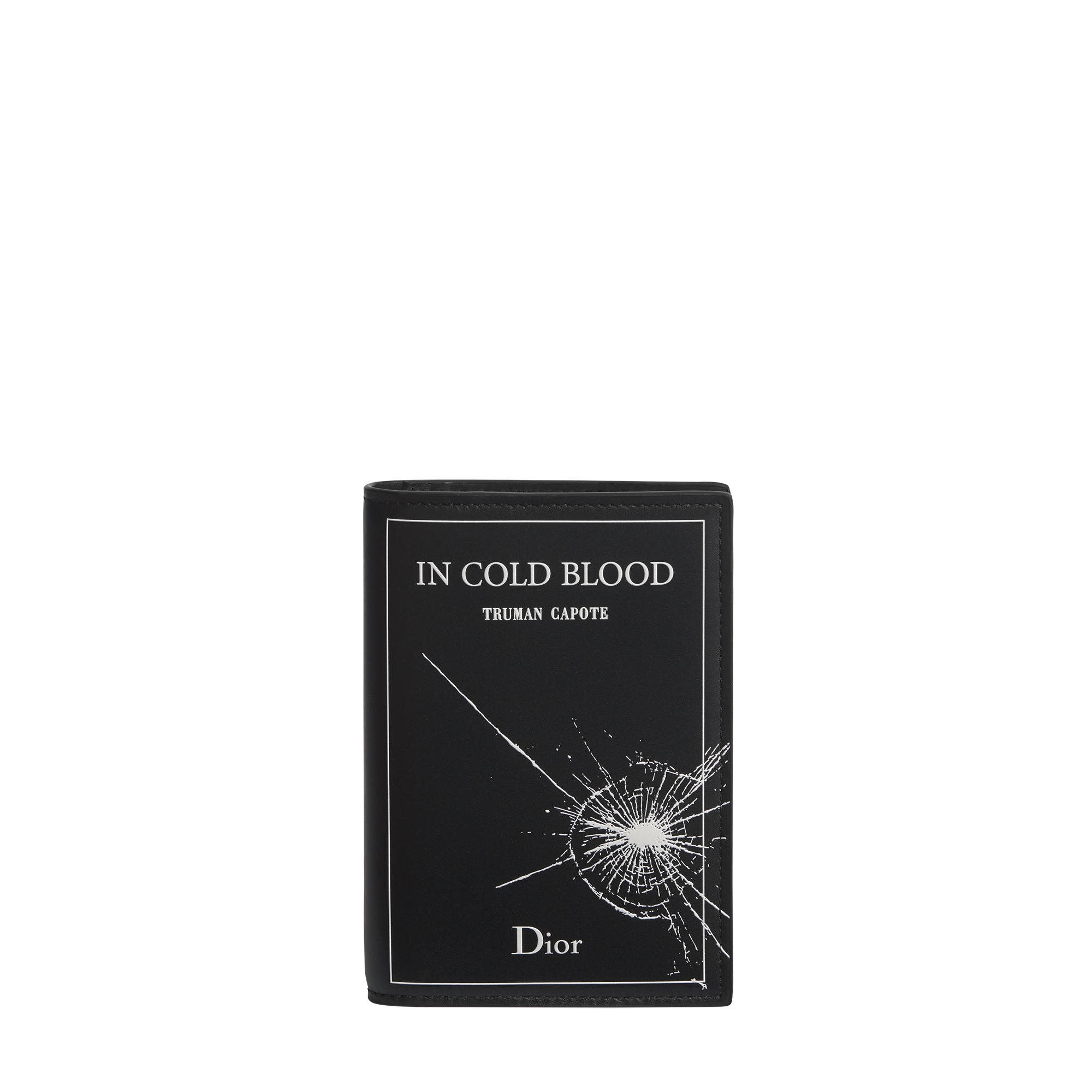 Passport Cover Black and White Book Cover Embossed Calfskin E01