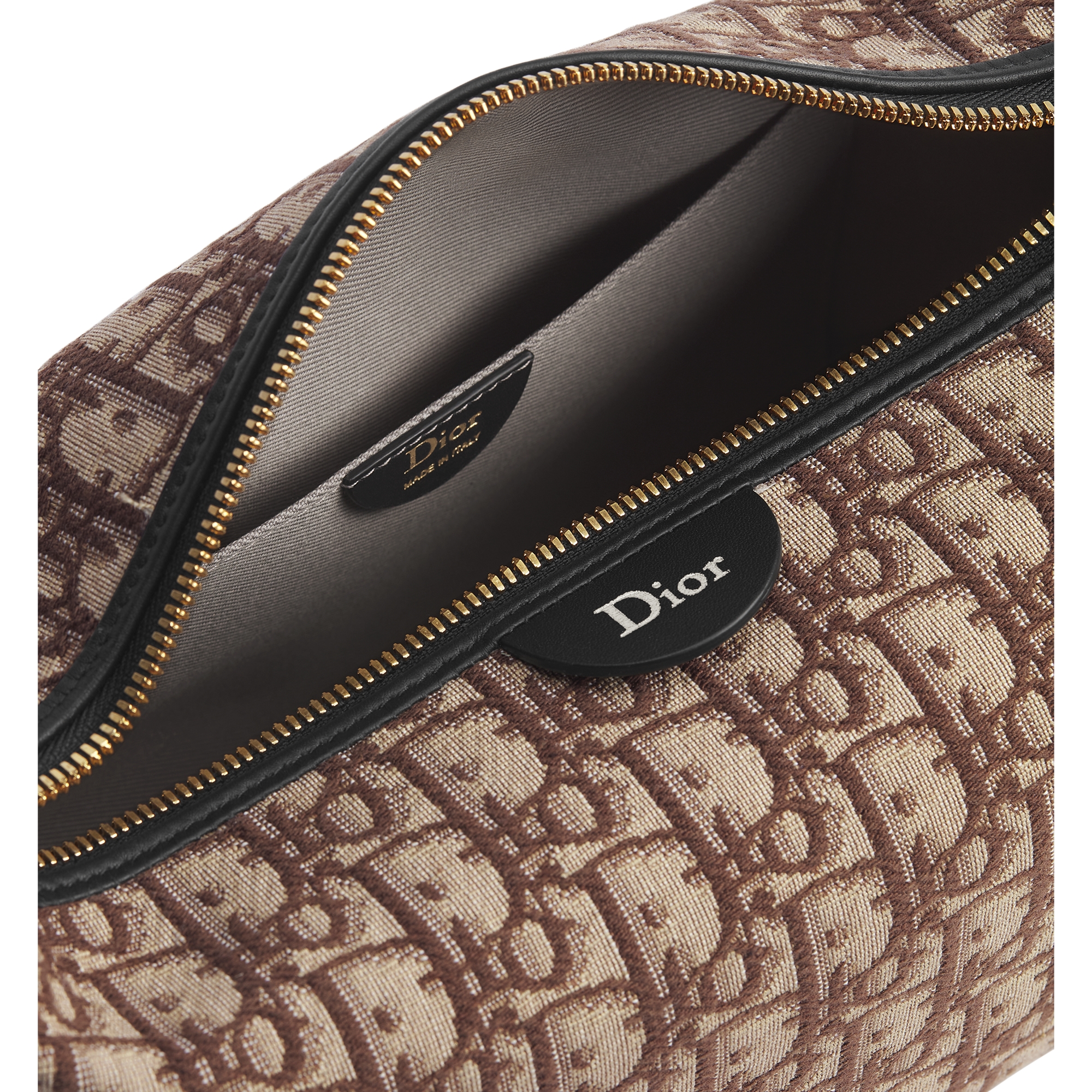 Dior Jett Pouch Brown Dior Oblique Jacquard E06