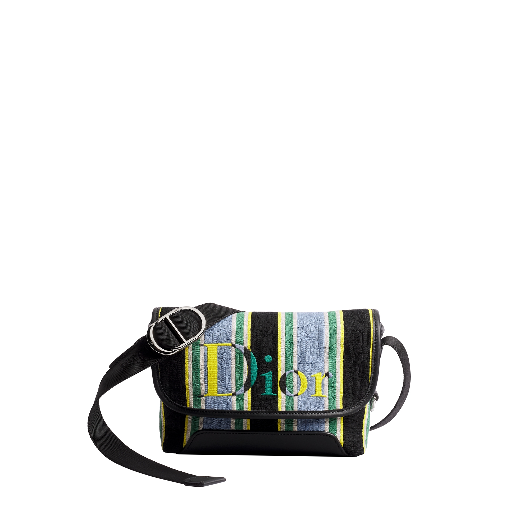Diorショルダーバッグ Dioriviera Mini Dior Jett Messenger Bag with Flap Blue and Green